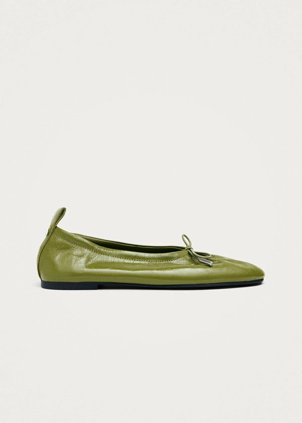 Rosalind Patent Green Leather Ballet Flats sold by Alohas product image thumbnail 4