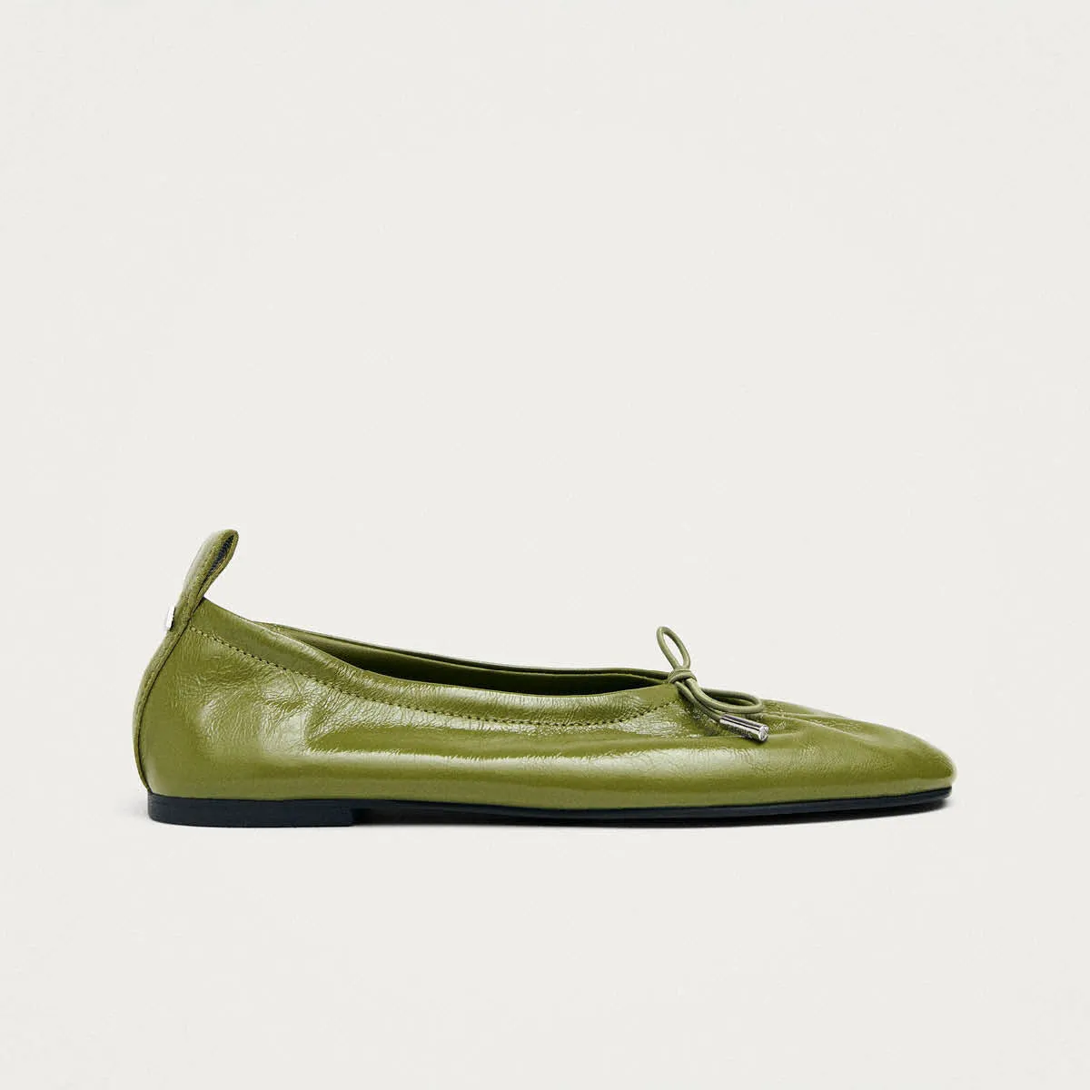 Rosalind Patent Green Leather Ballet Flats sold by Alohas product image thumbnail 3