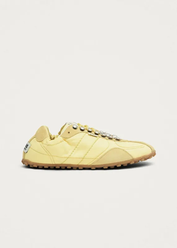 Tb.205 Bara Nylon Yellow Sneakers made by Alohas