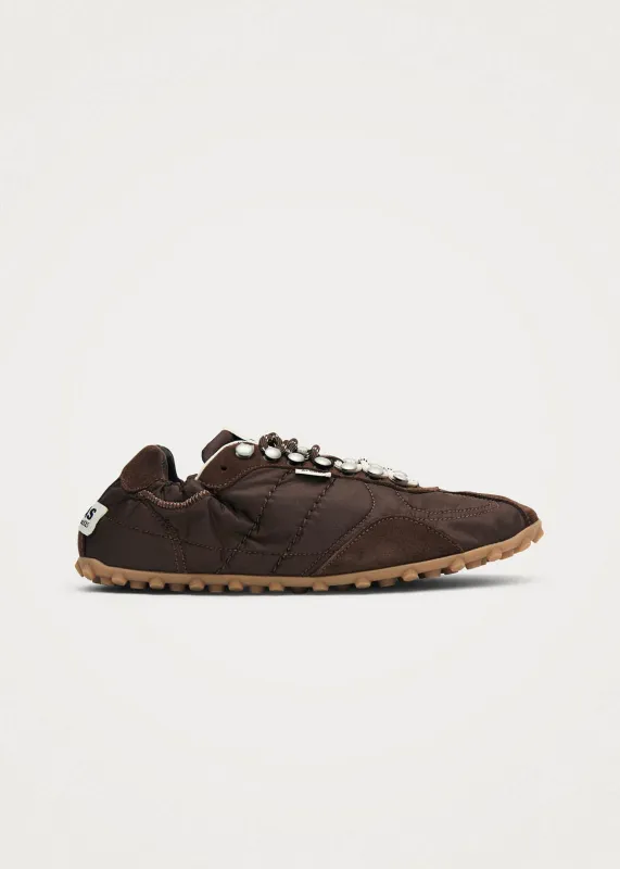 Tb.205 Bara Nylon Brown Sneakers made by Alohas