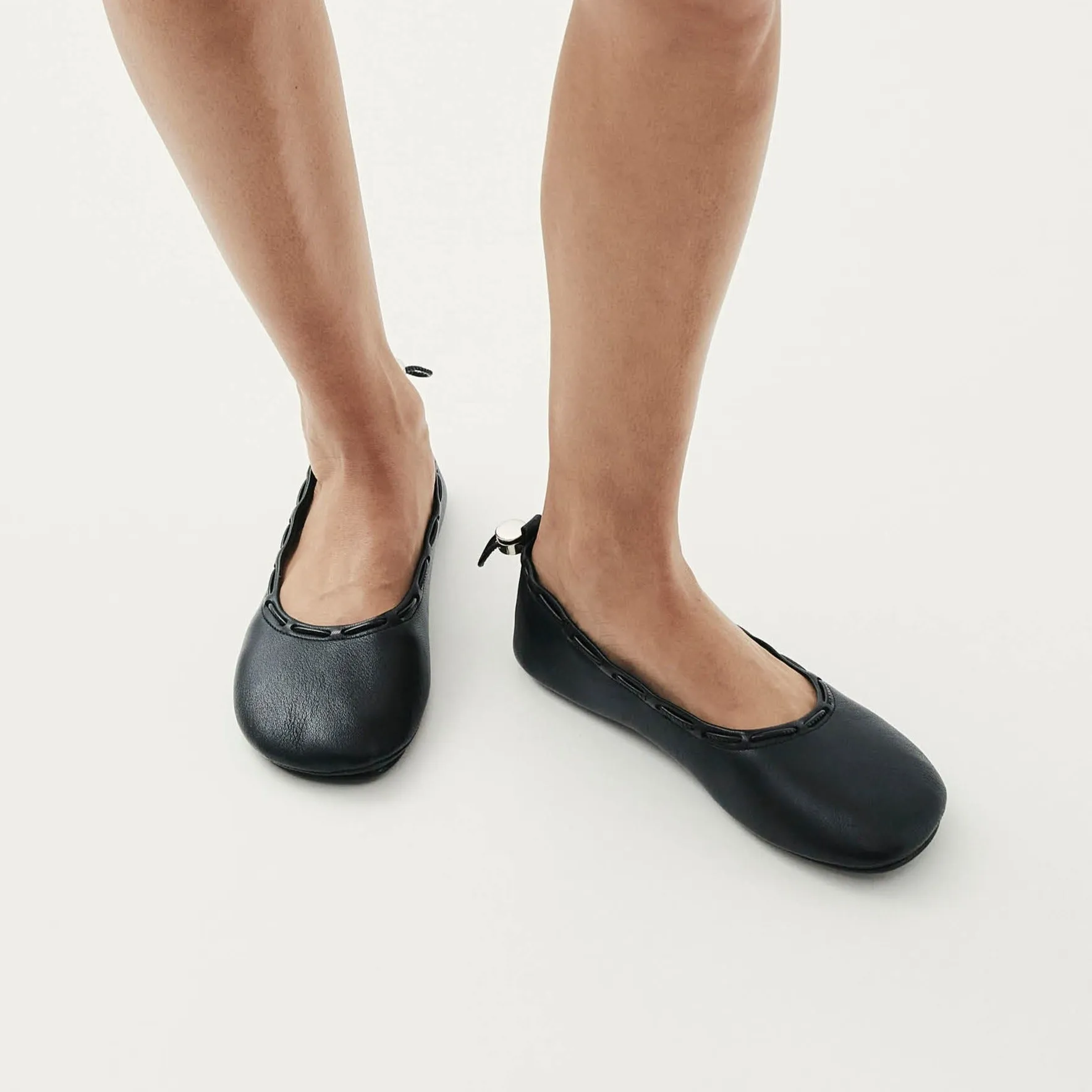 Gill Black Leather Ballet Flats sold by Alohas product image thumbnail 3