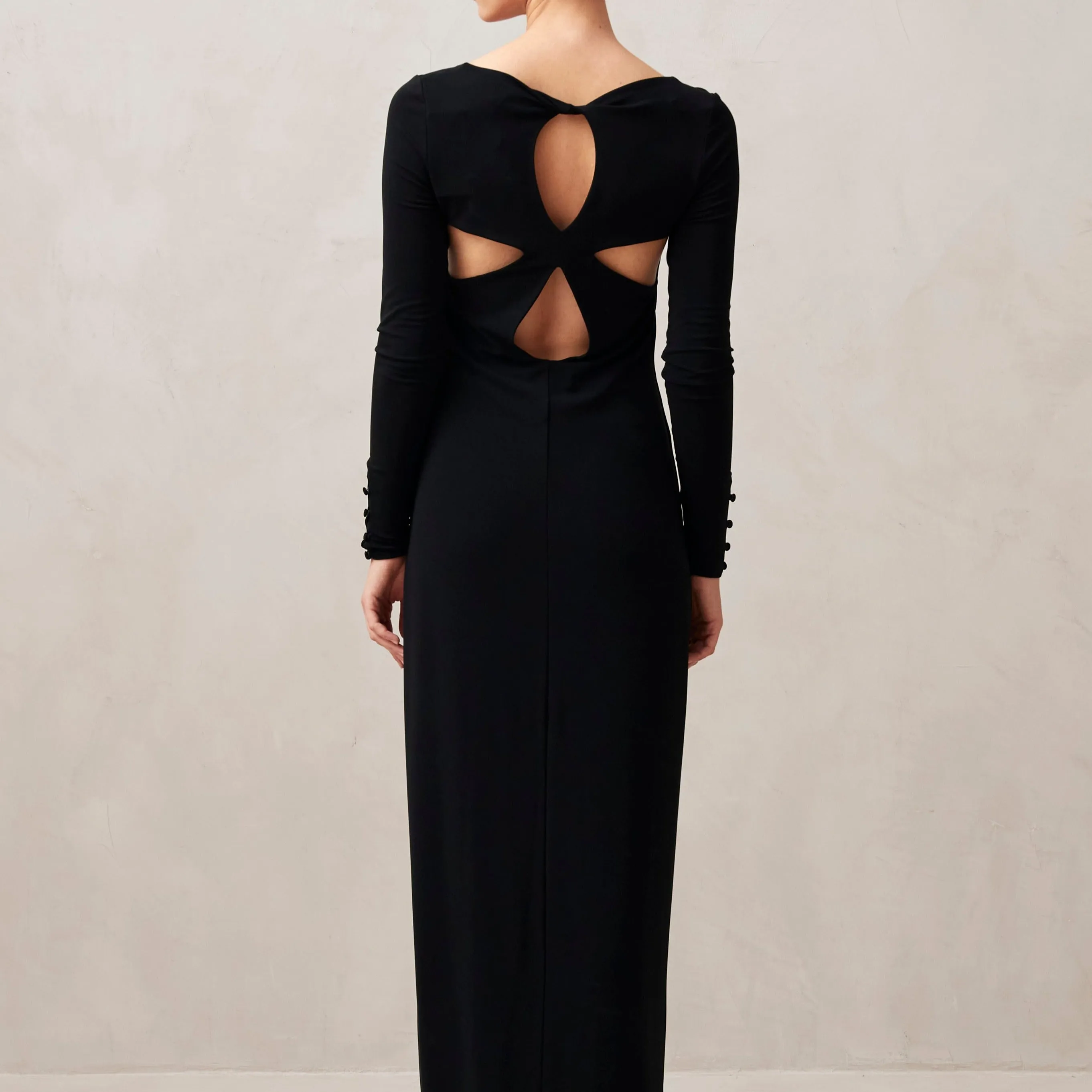 Freja Black Midi Dress sold by Alohas product image thumbnail 3