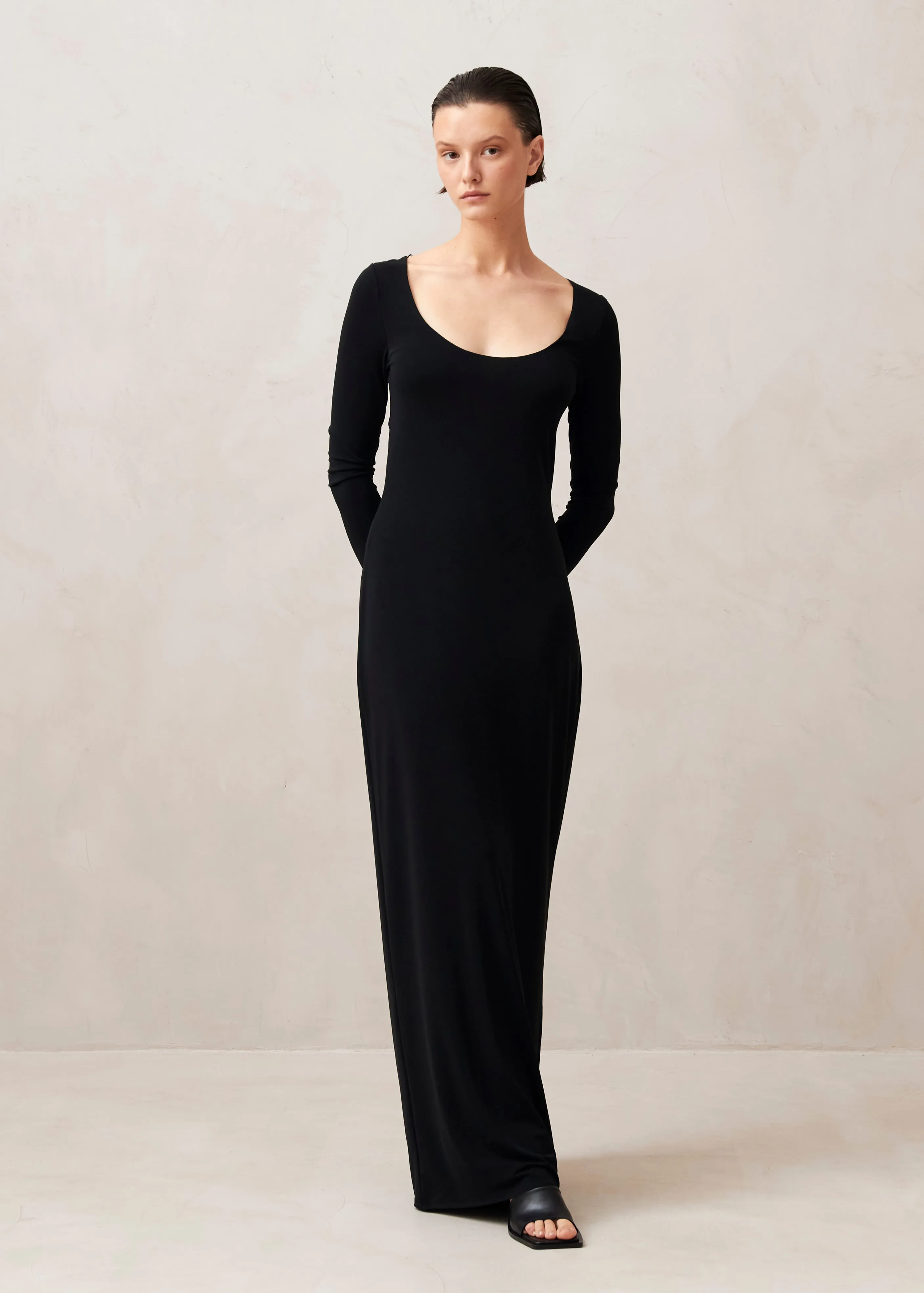 Freja Black Midi Dress sold by Alohas product image thumbnail 2