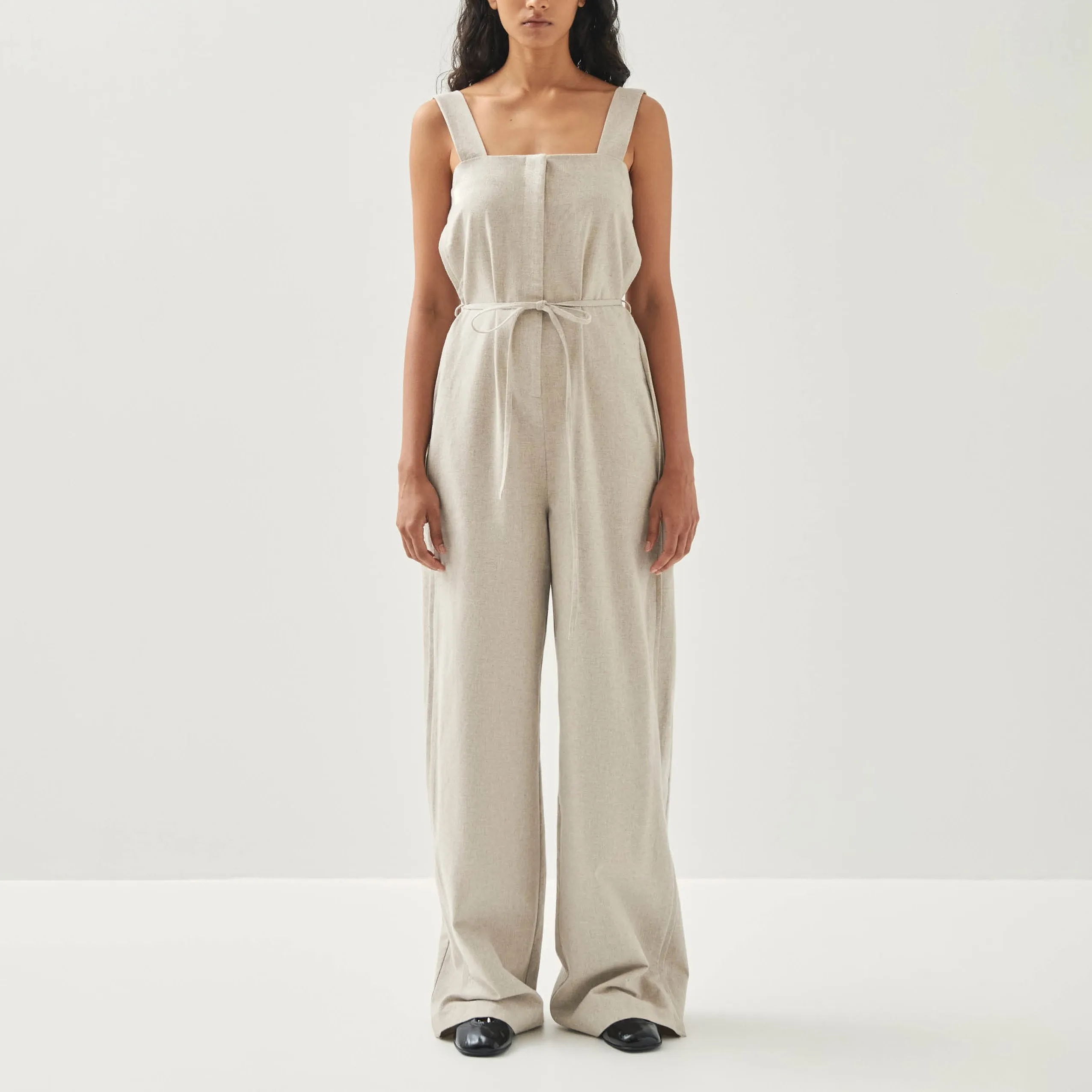 Inguer Cream Jumpsuit sold by Alohas product image thumbnail 3