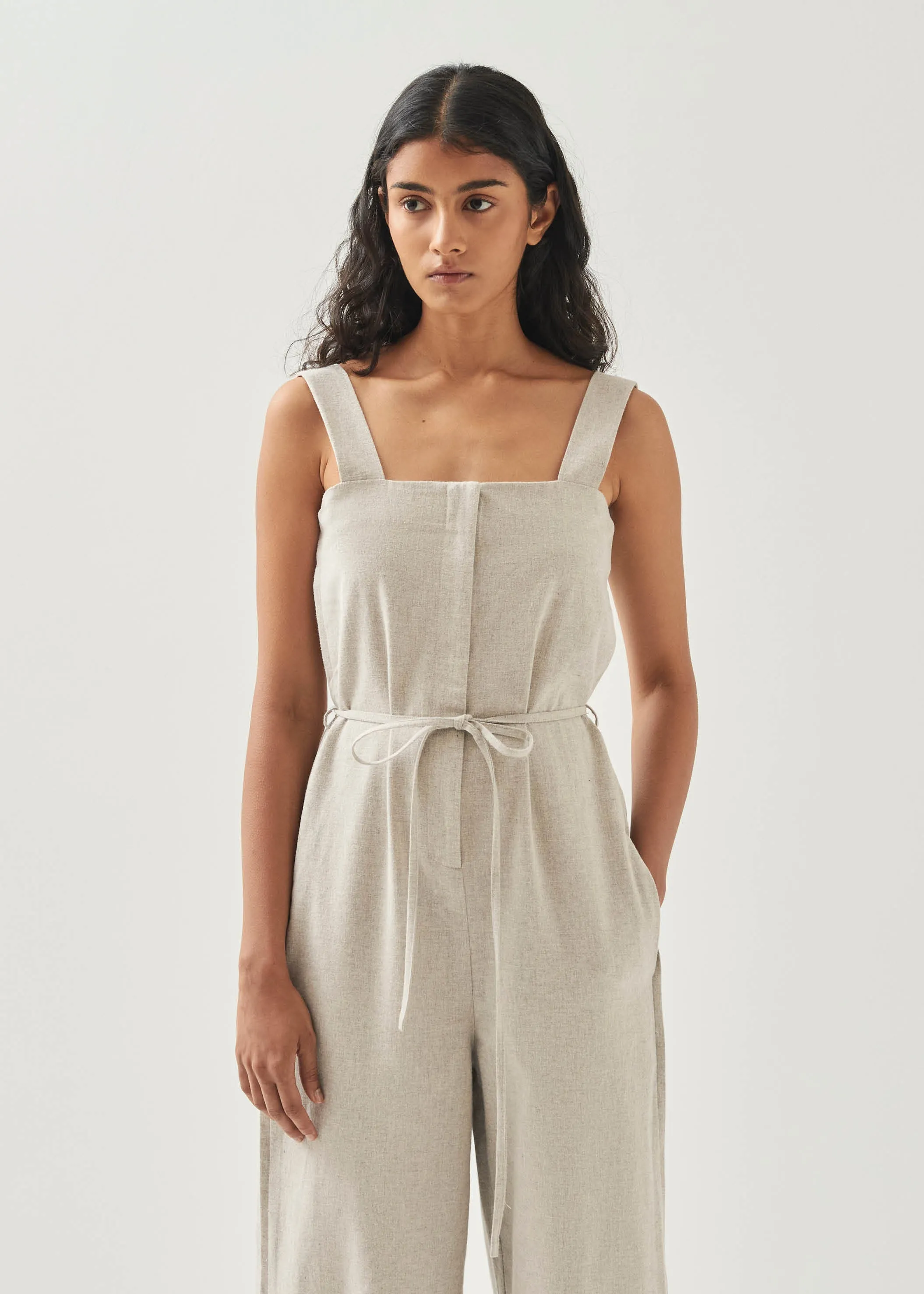 Inguer Cream Jumpsuit sold by Alohas product image thumbnail 4