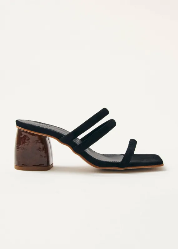 Indiana Black Leather Sandals sold by Alohas