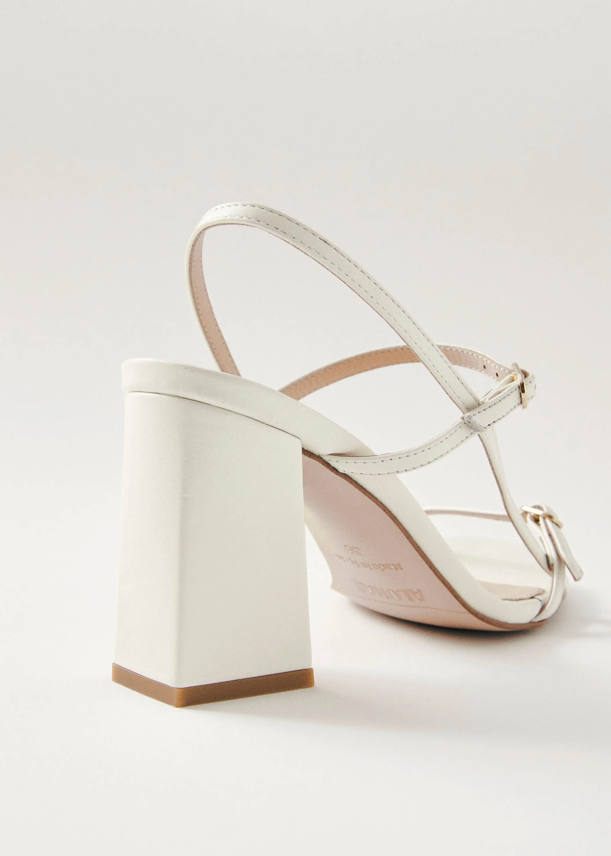 Elyn Cream Leather Sandals sold by Alohas product image thumbnail 4