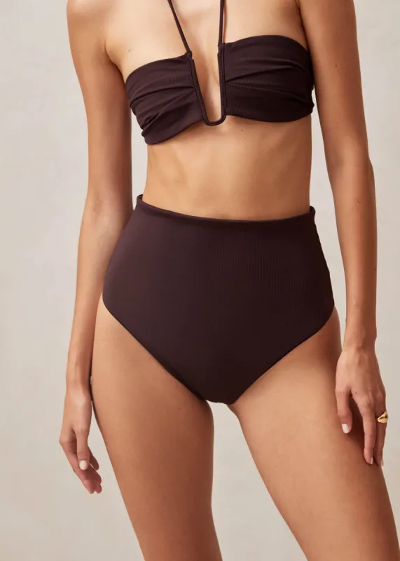 Costa Brown Bikini Bottom sold by Alohas