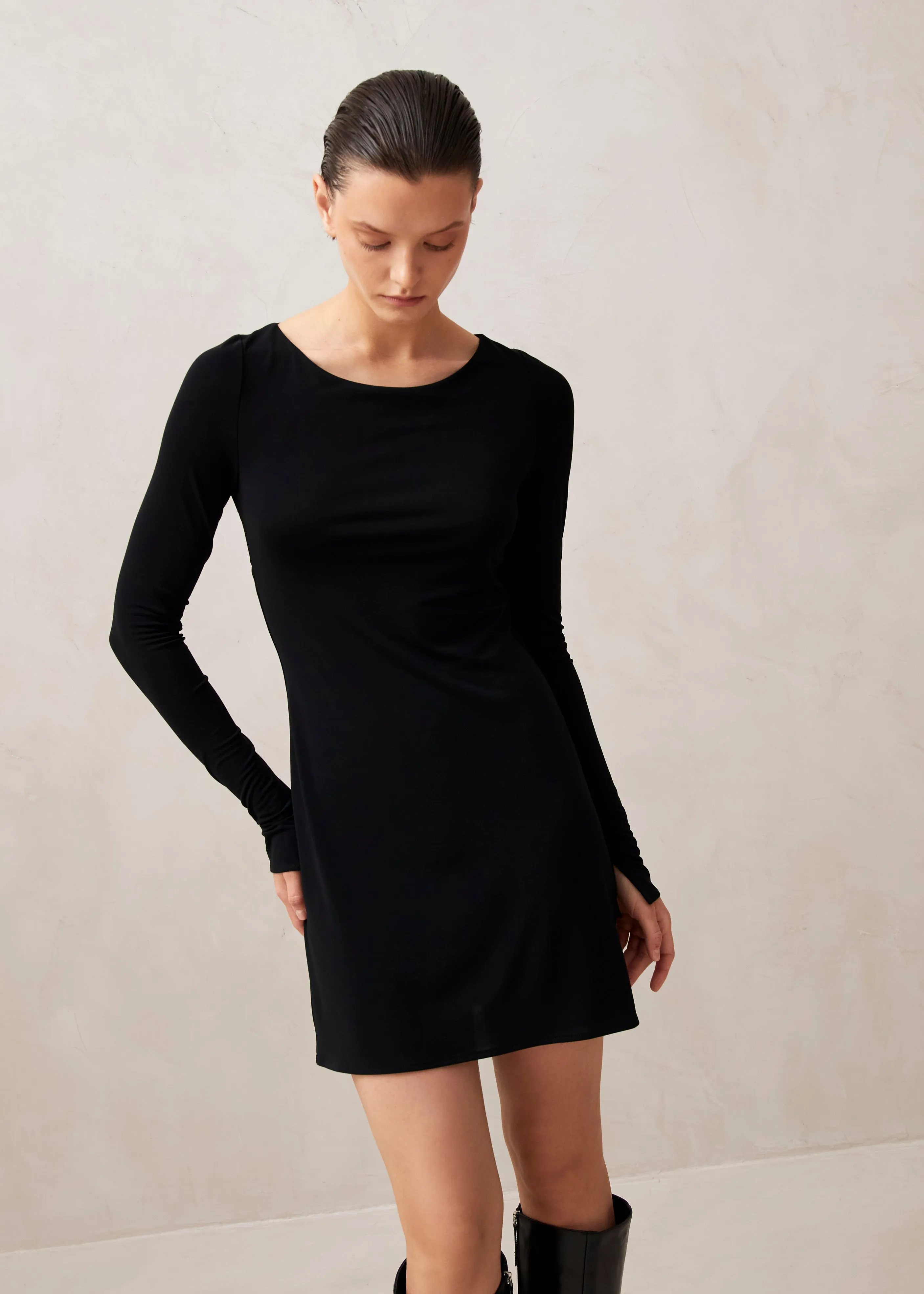 Astra Black Mini Dress sold by Alohas product image thumbnail 2