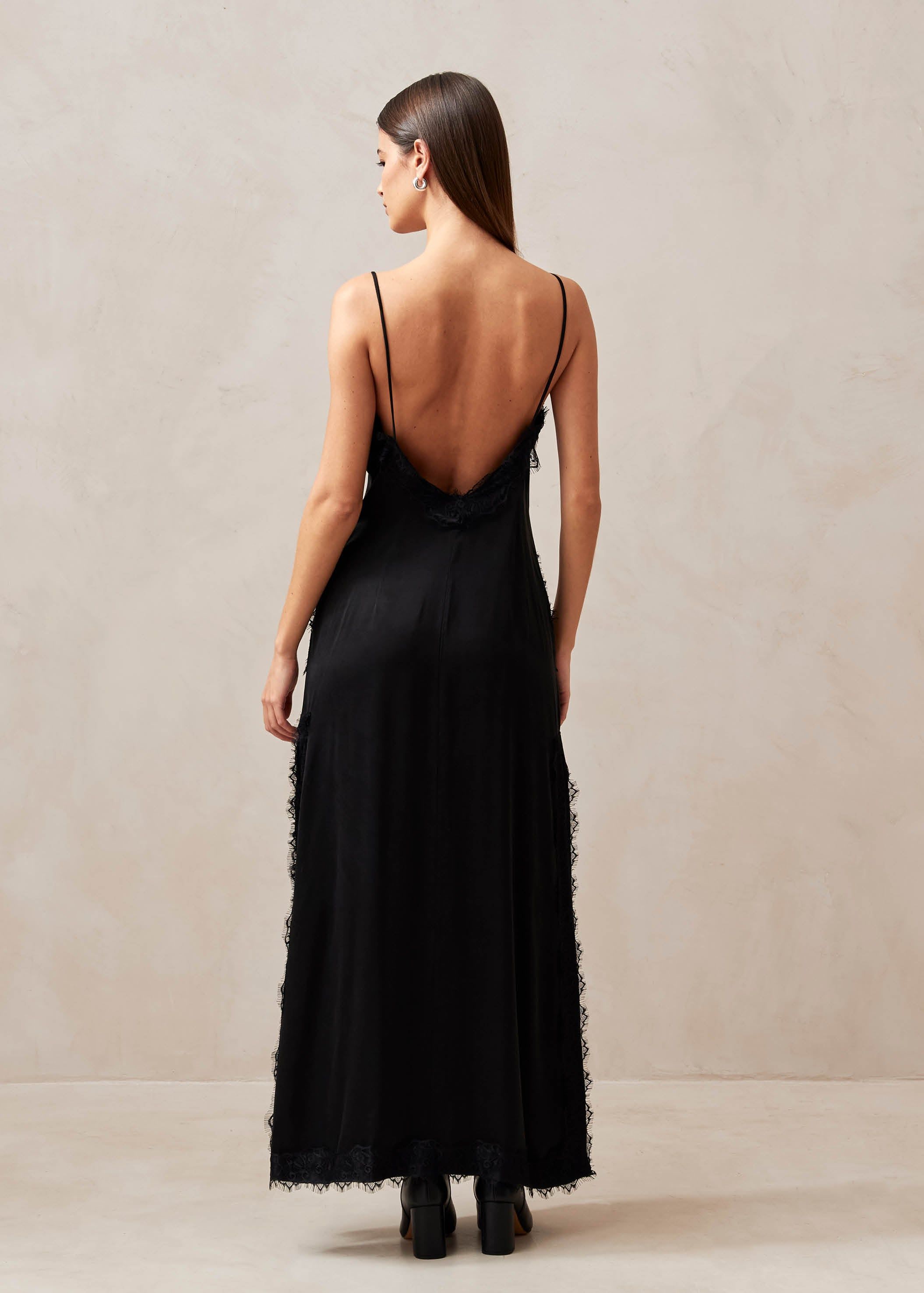 Afternoon Black Midi Dress sold by Alohas product image thumbnail 4