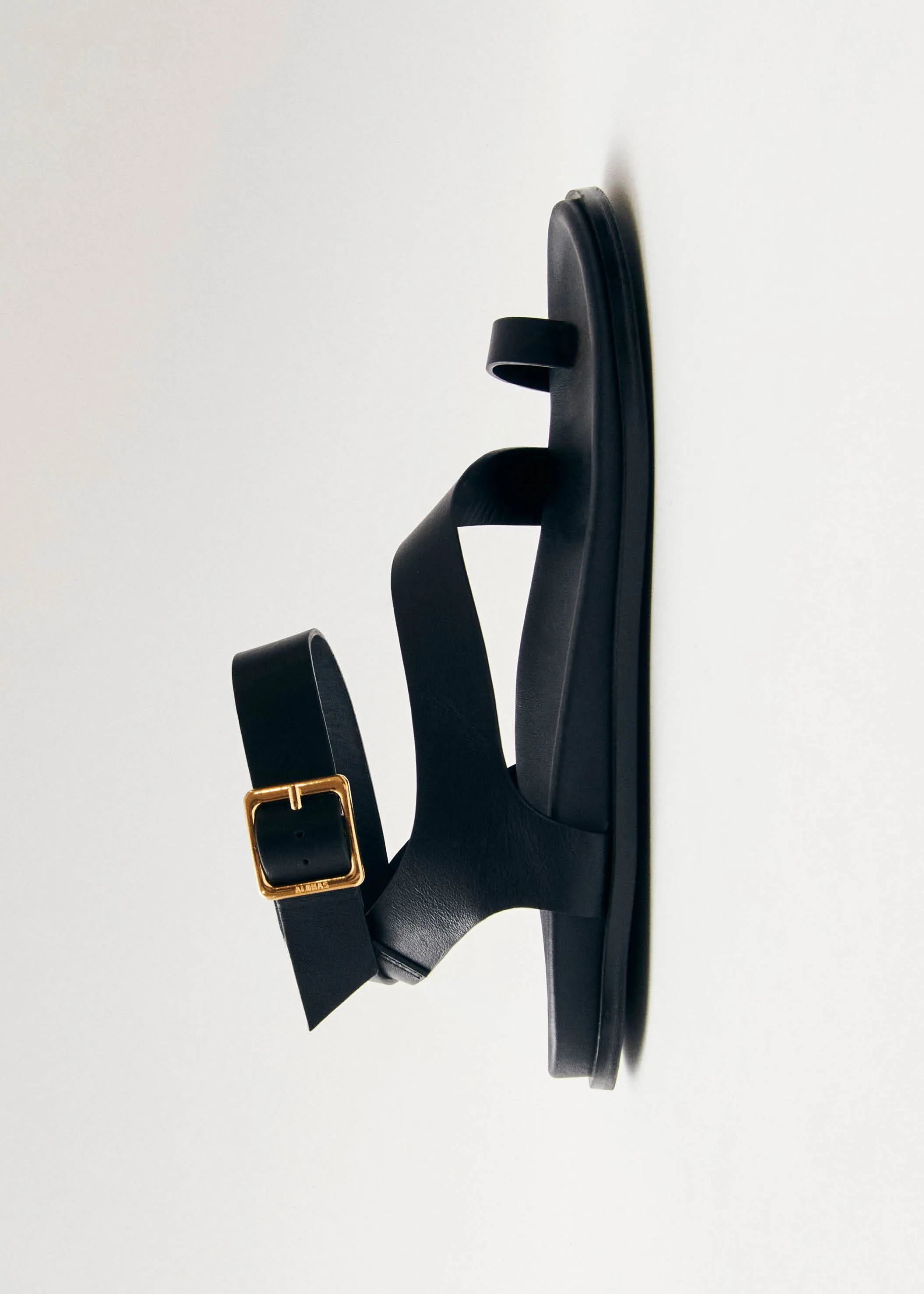 Myles Black Leather Sandals sold by Alohas product image thumbnail 4