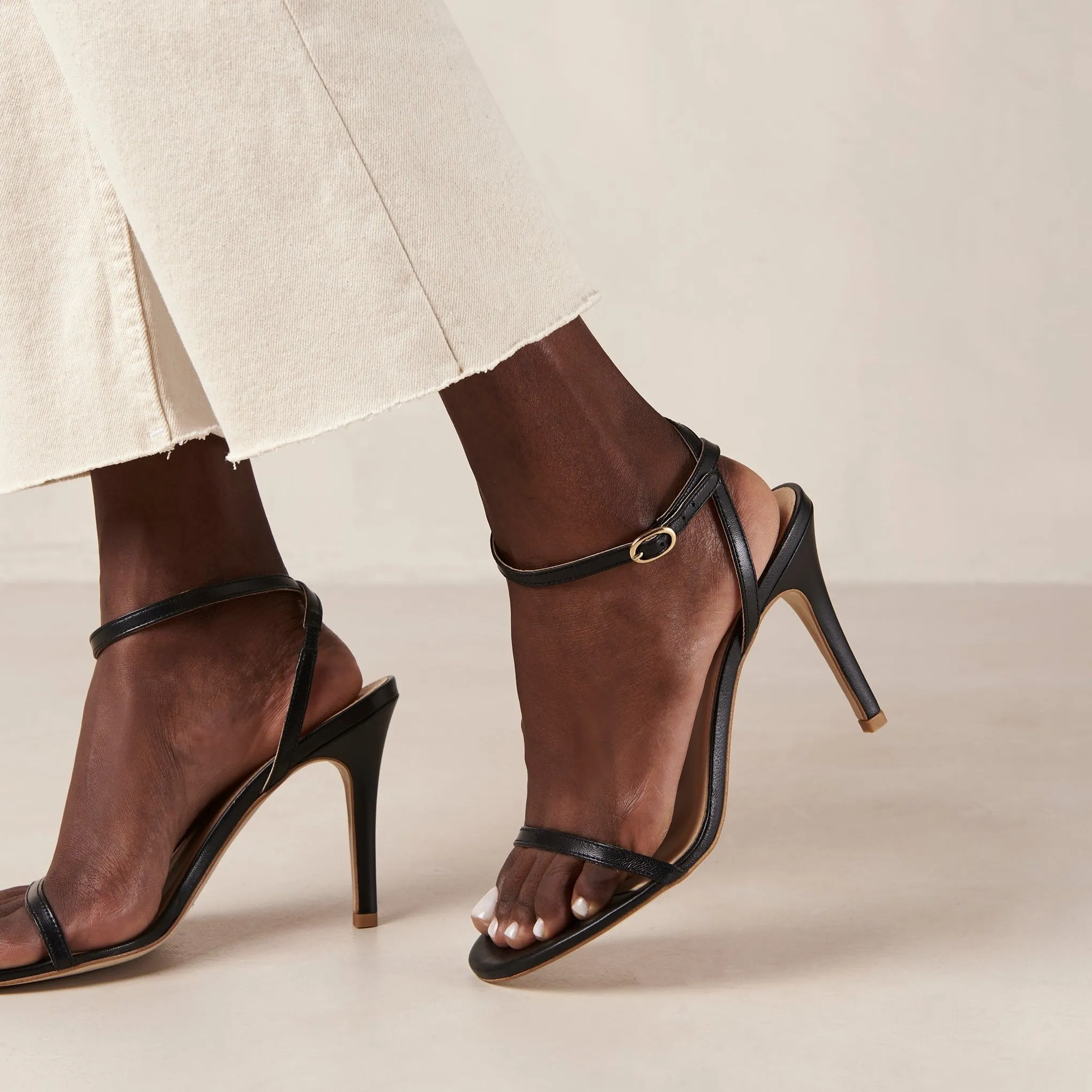 Otis Black Leather Sandals sold by Alohas product image thumbnail 3