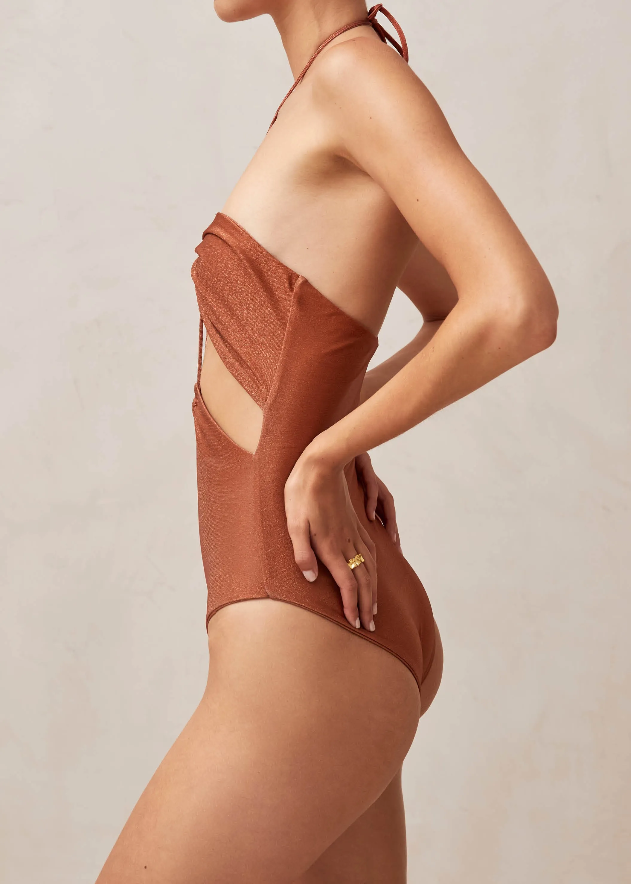 Kara Shimmer Terracota Swimwear sold by Alohas product image thumbnail 2