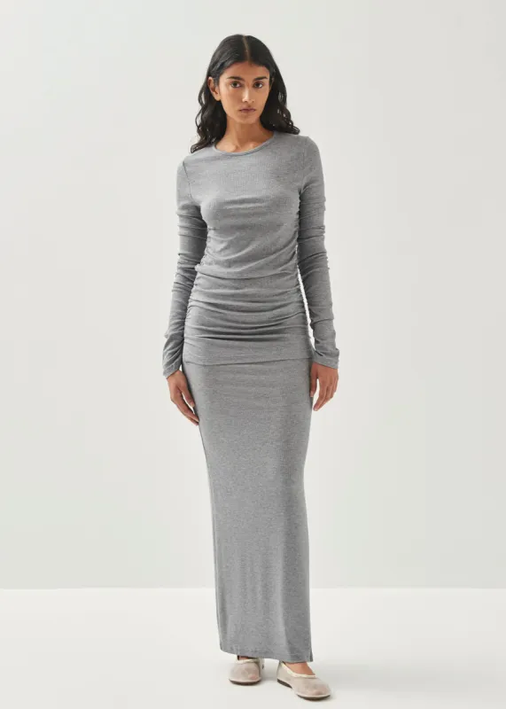 Mexi Grey Melange Top sold by Alohas