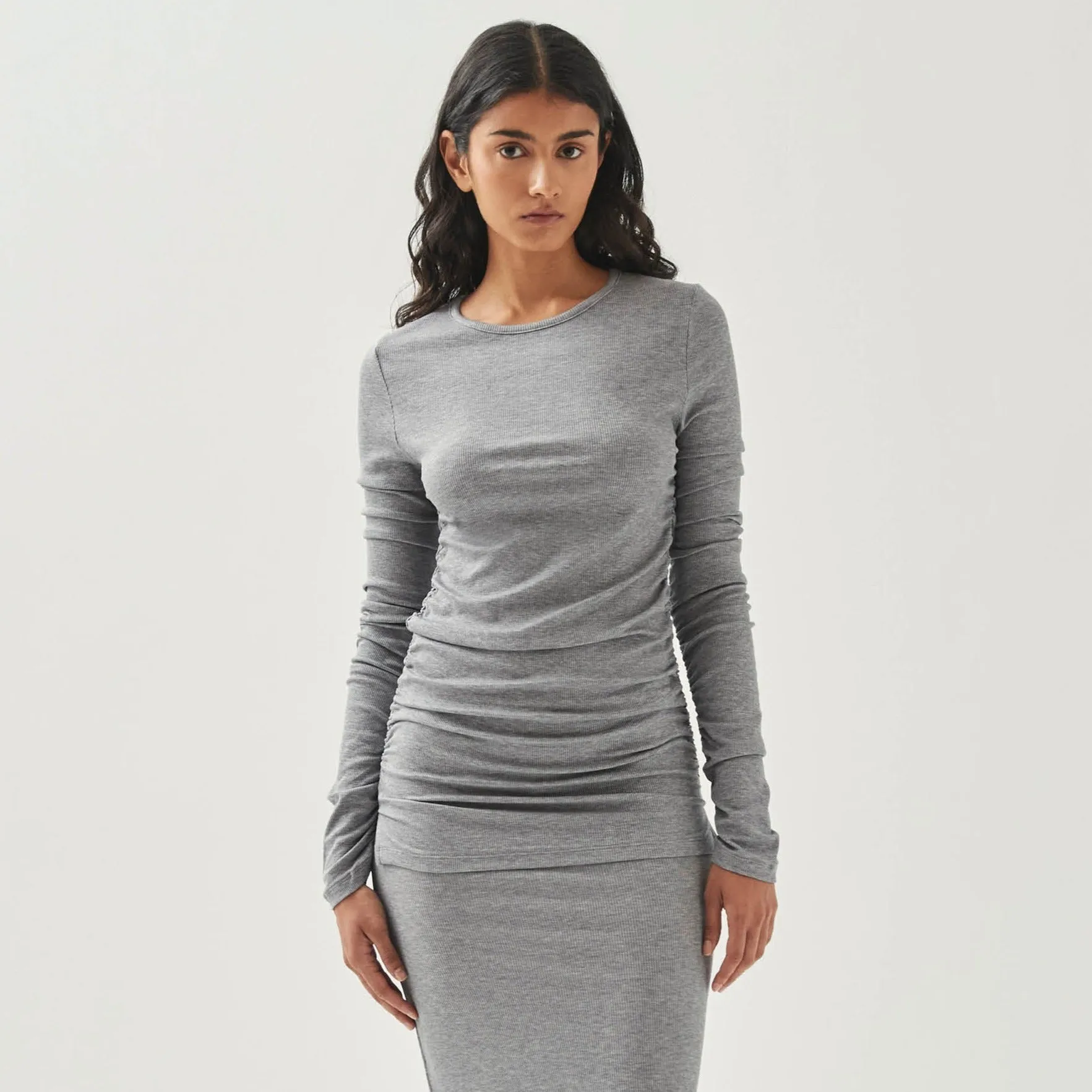 Mexi Grey Melange Top sold by Alohas product image thumbnail 3