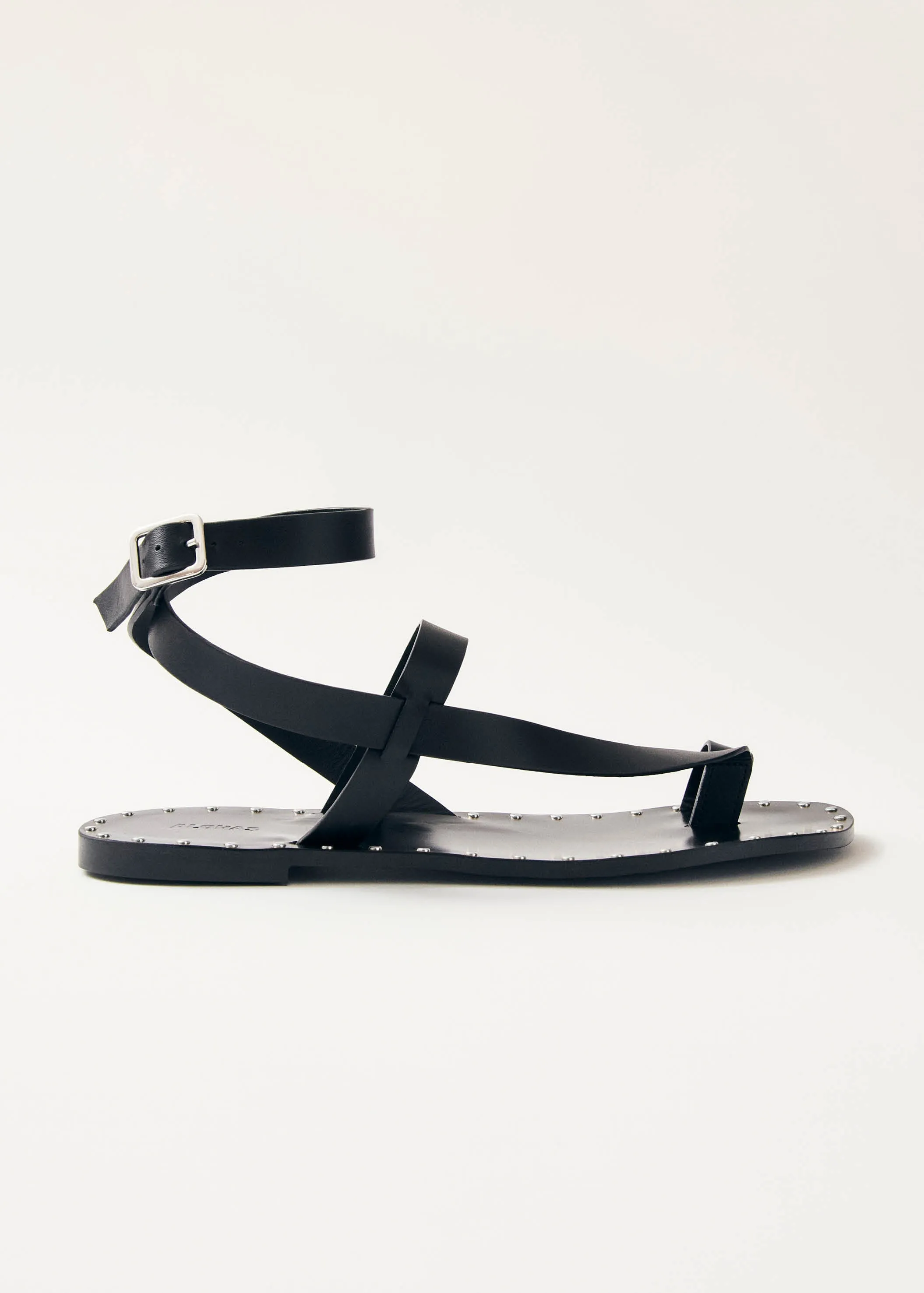 Tallula Black Leather Sandals sold by Alohas