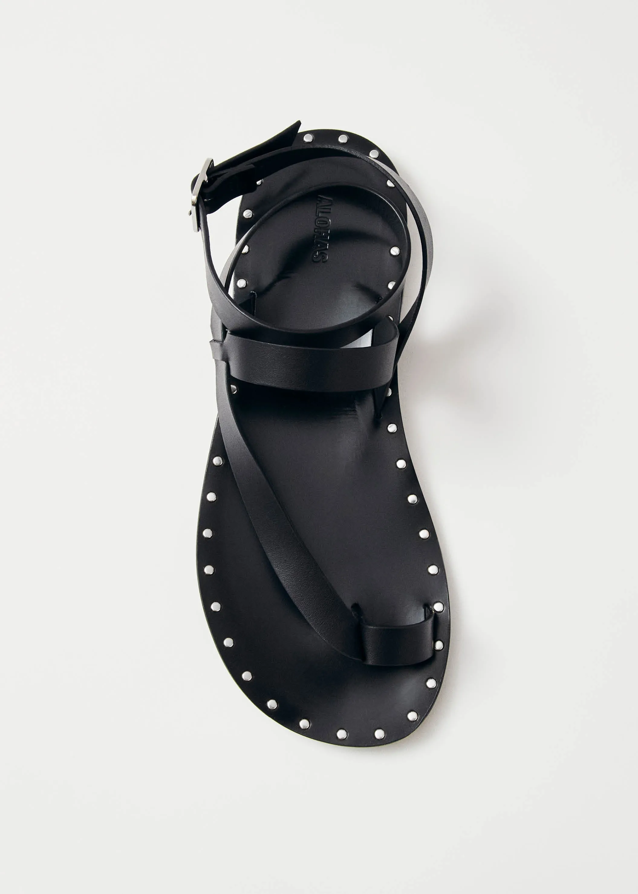 Tallula Black Leather Sandals sold by Alohas product image thumbnail 4