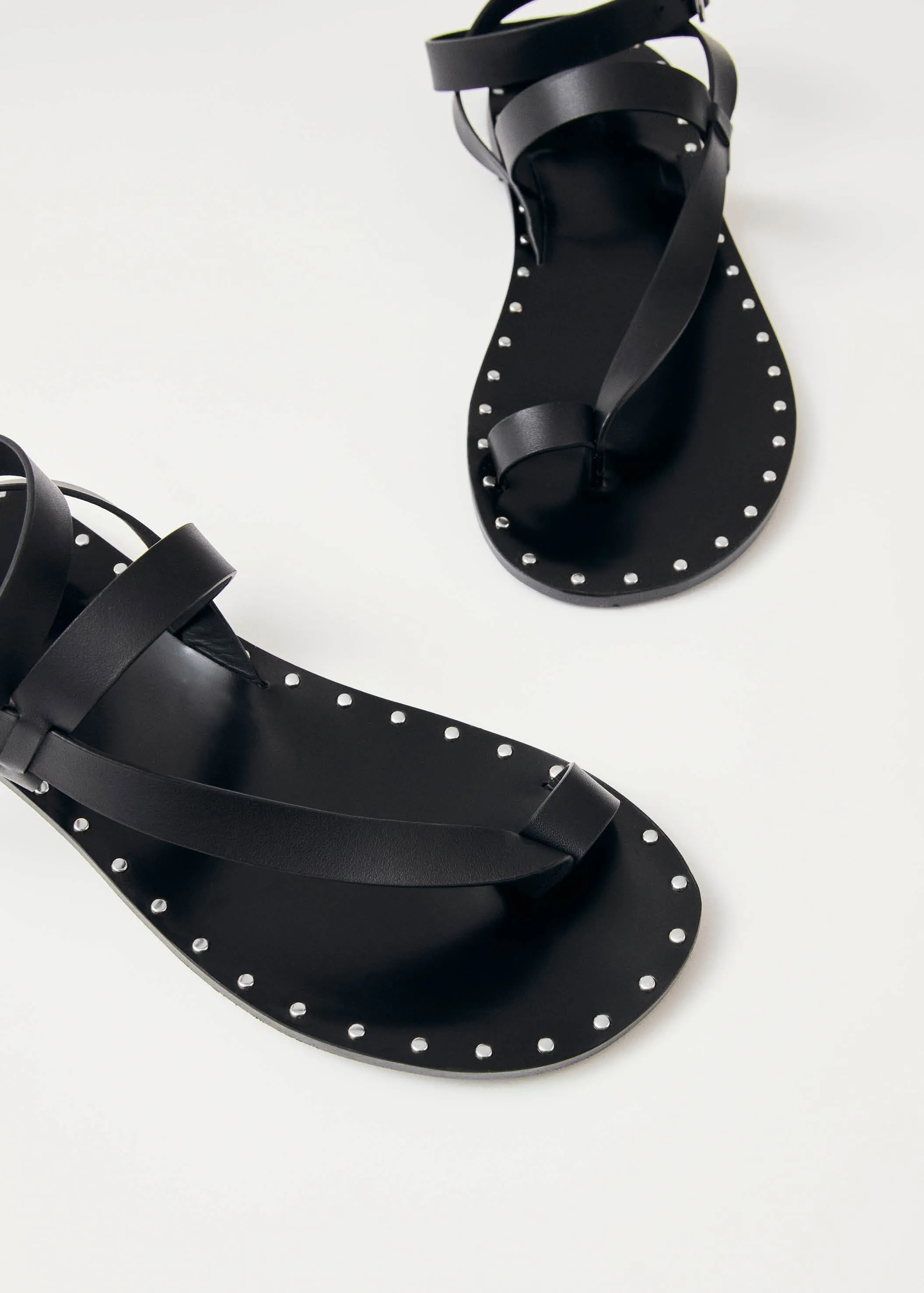 Tallula Black Leather Sandals sold by Alohas product image thumbnail 5