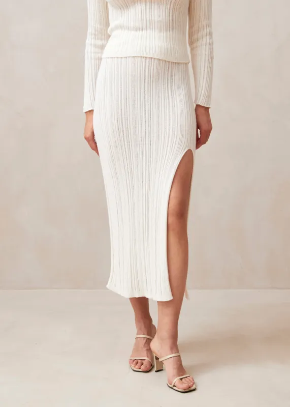 Zoe White Skirt sold by Alohas