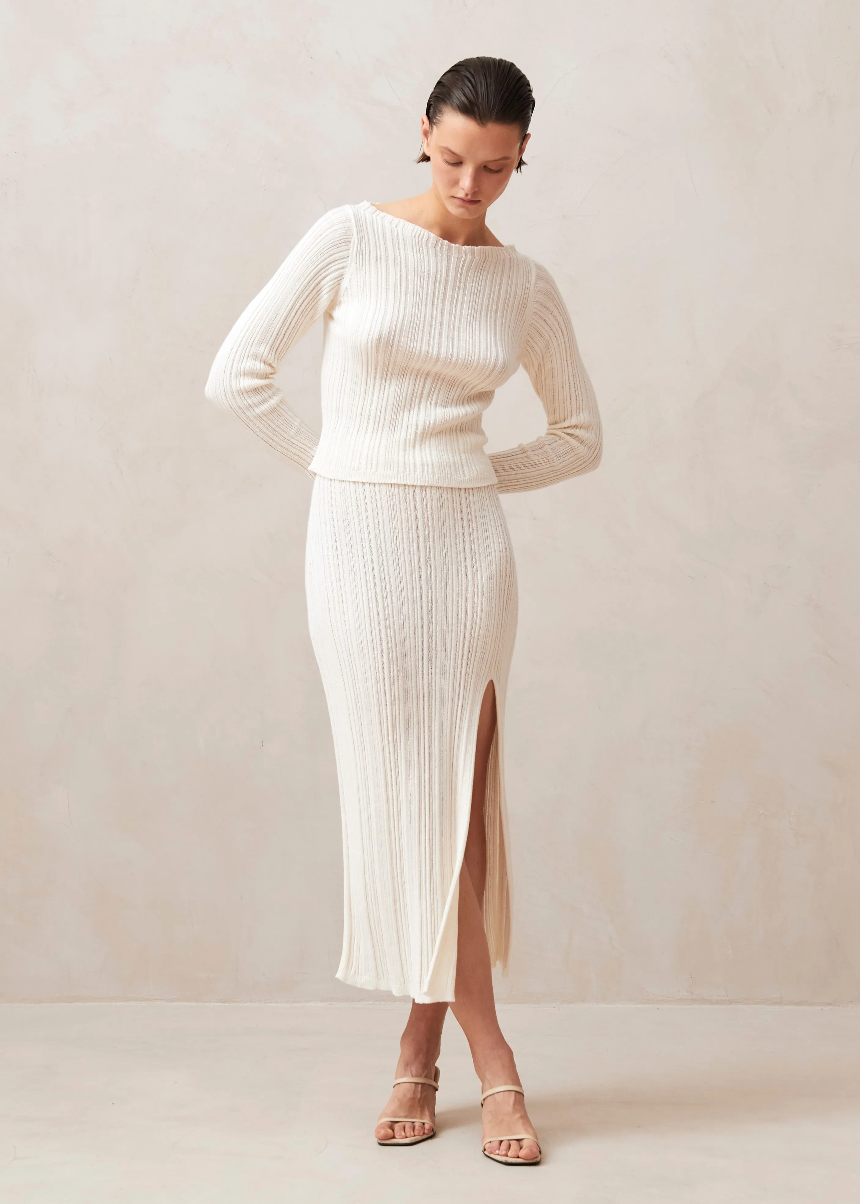 Zoe White Skirt sold by Alohas product image thumbnail 2