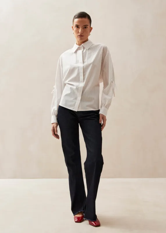 Sugar Red Thin Stripes Shirt sold by Alohas