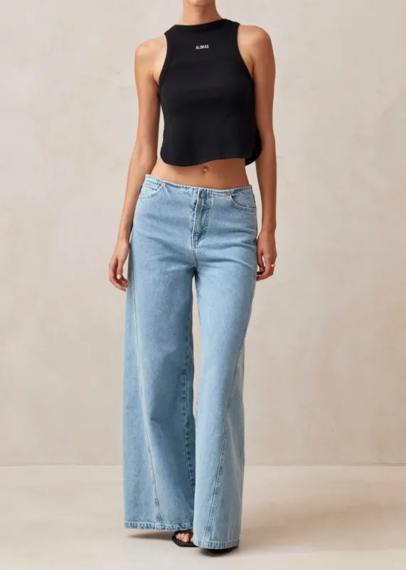 Dina Black Tank sold by Alohas