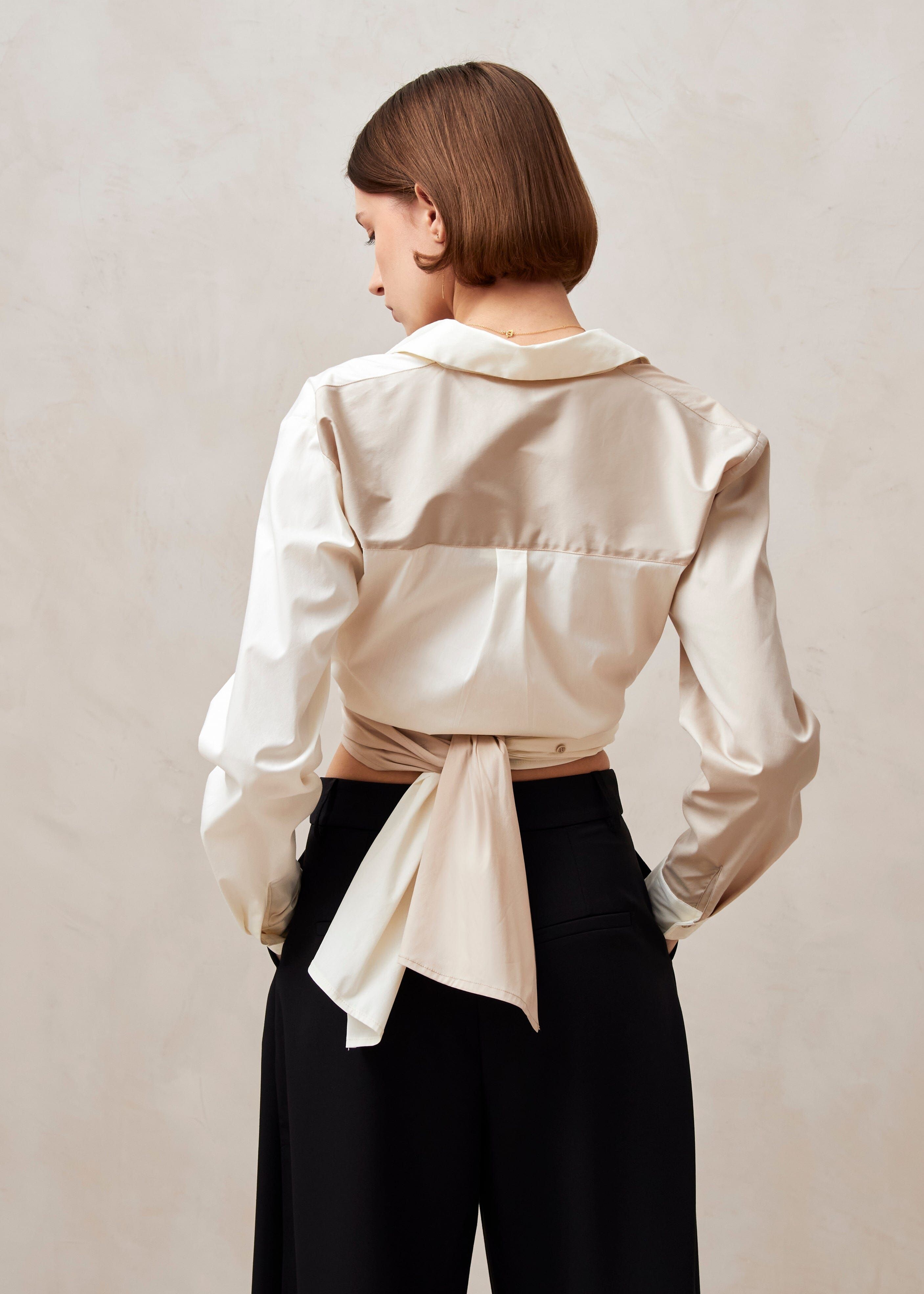 Angela Cream Camel Shirt sold by Alohas product image thumbnail 2