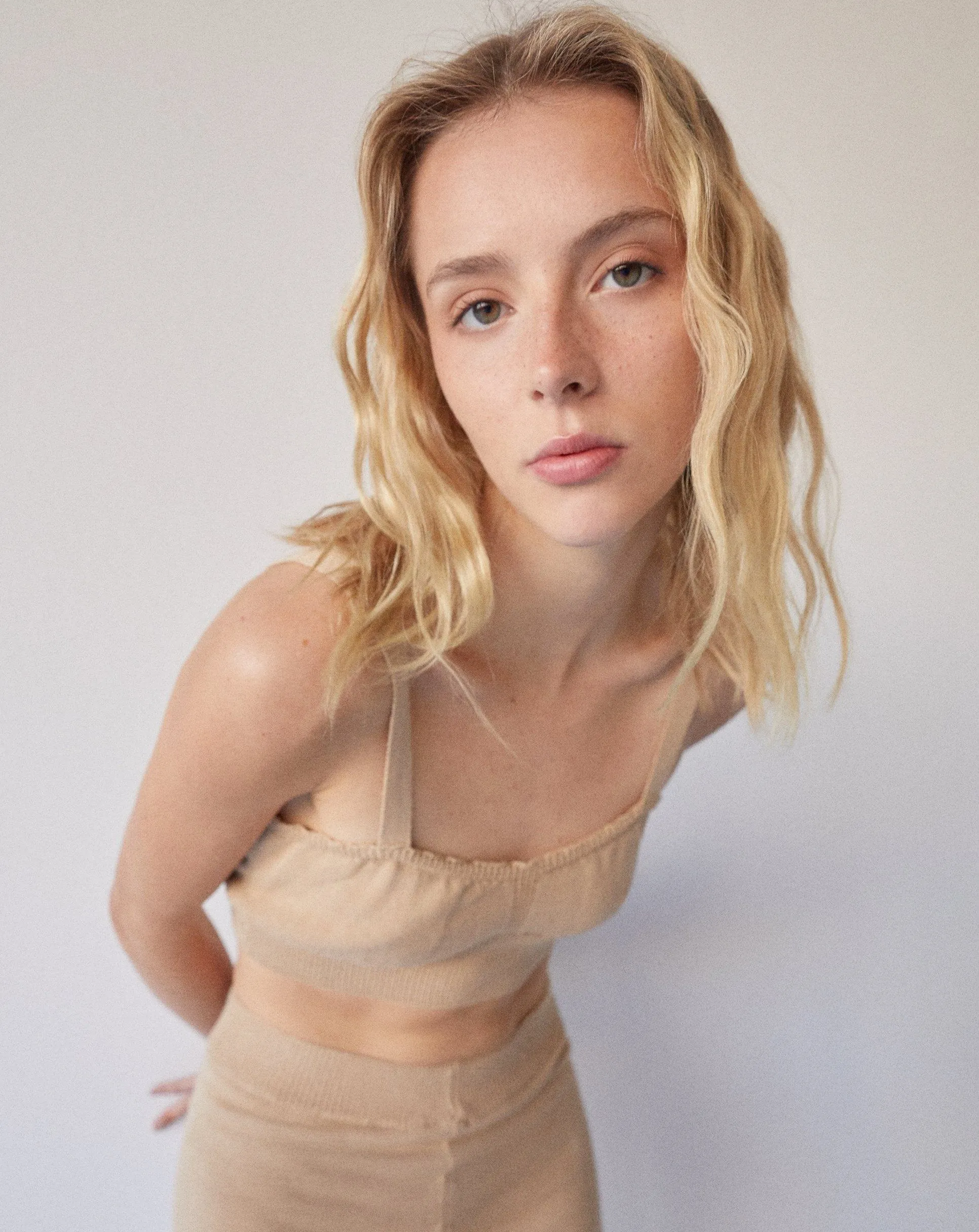 Charm Bra Knit Top Toasted Almond sold by Alohas product image thumbnail 5