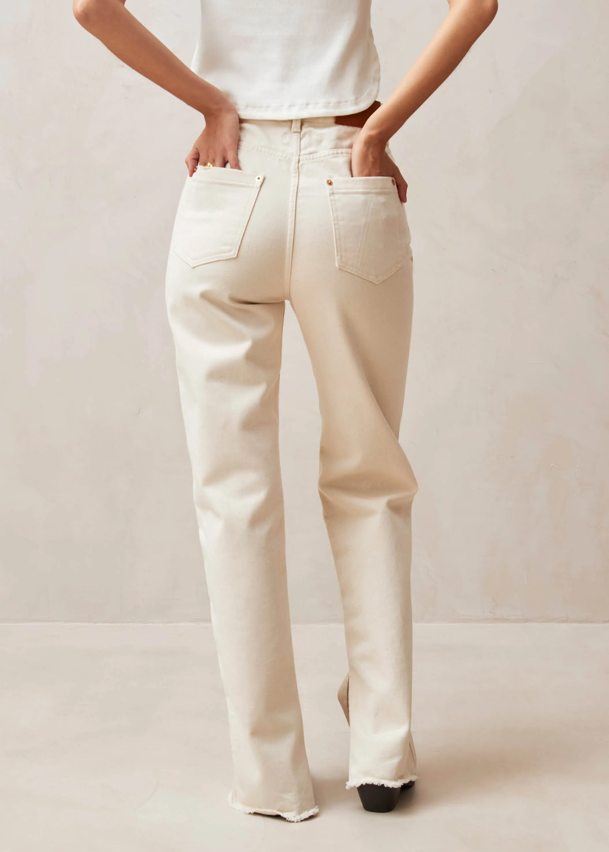 Kansas Ecru Denim Pants sold by Alohas product image thumbnail 2