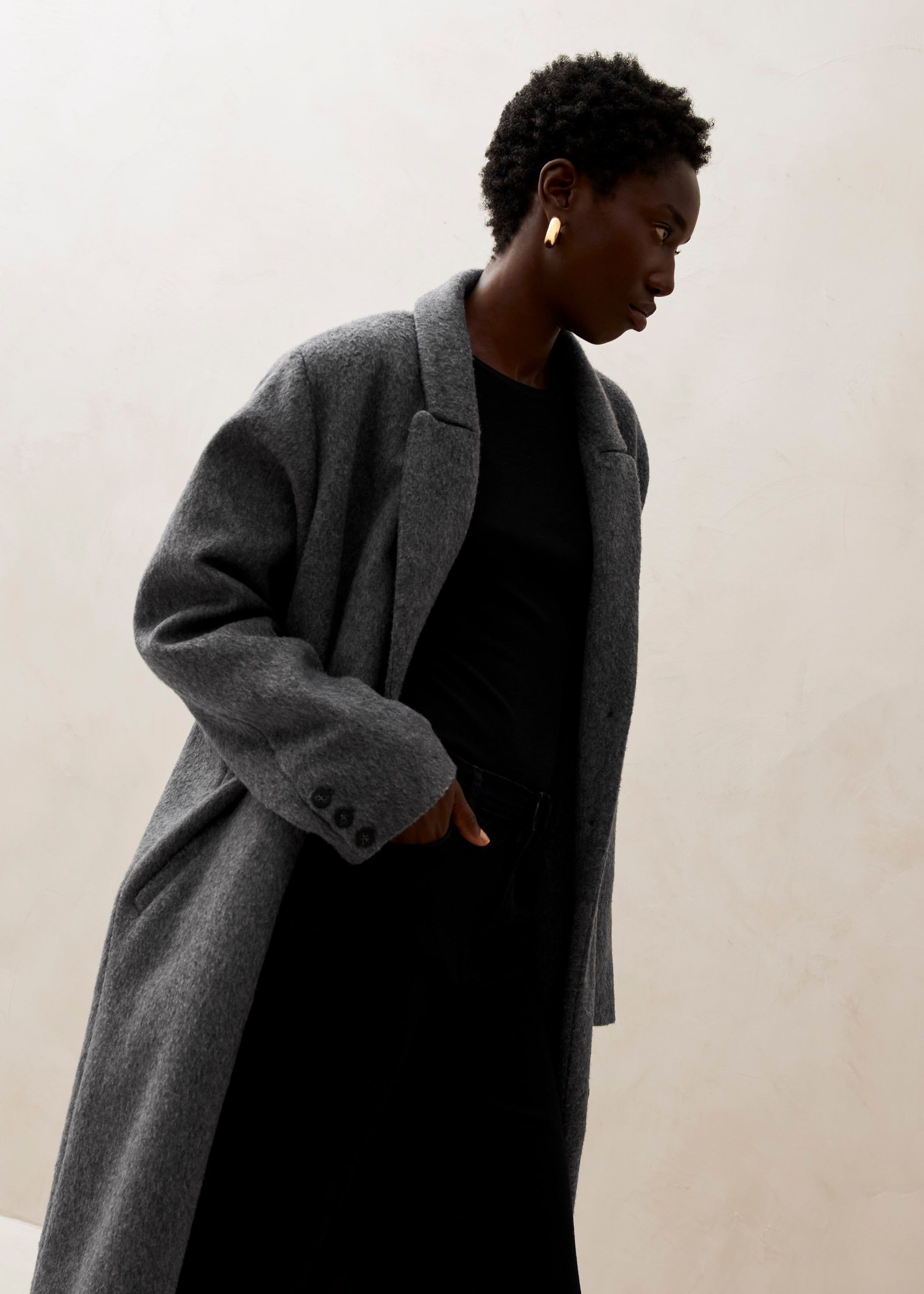 Jacqueline Grey Coat sold by Alohas product image thumbnail 5