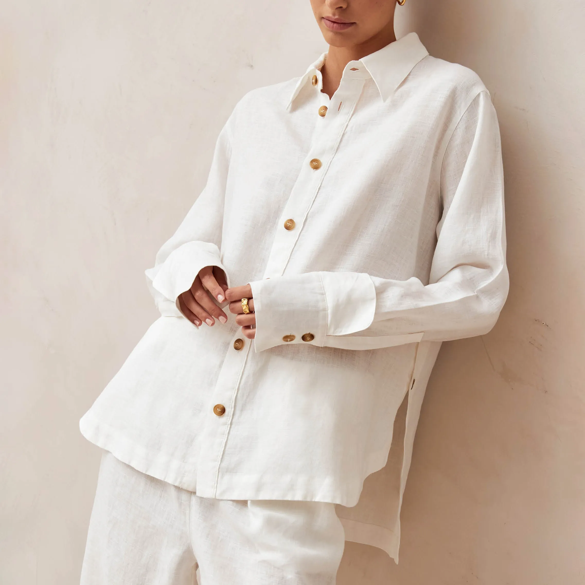 Mursi Cream Shirt sold by Alohas product image thumbnail 3