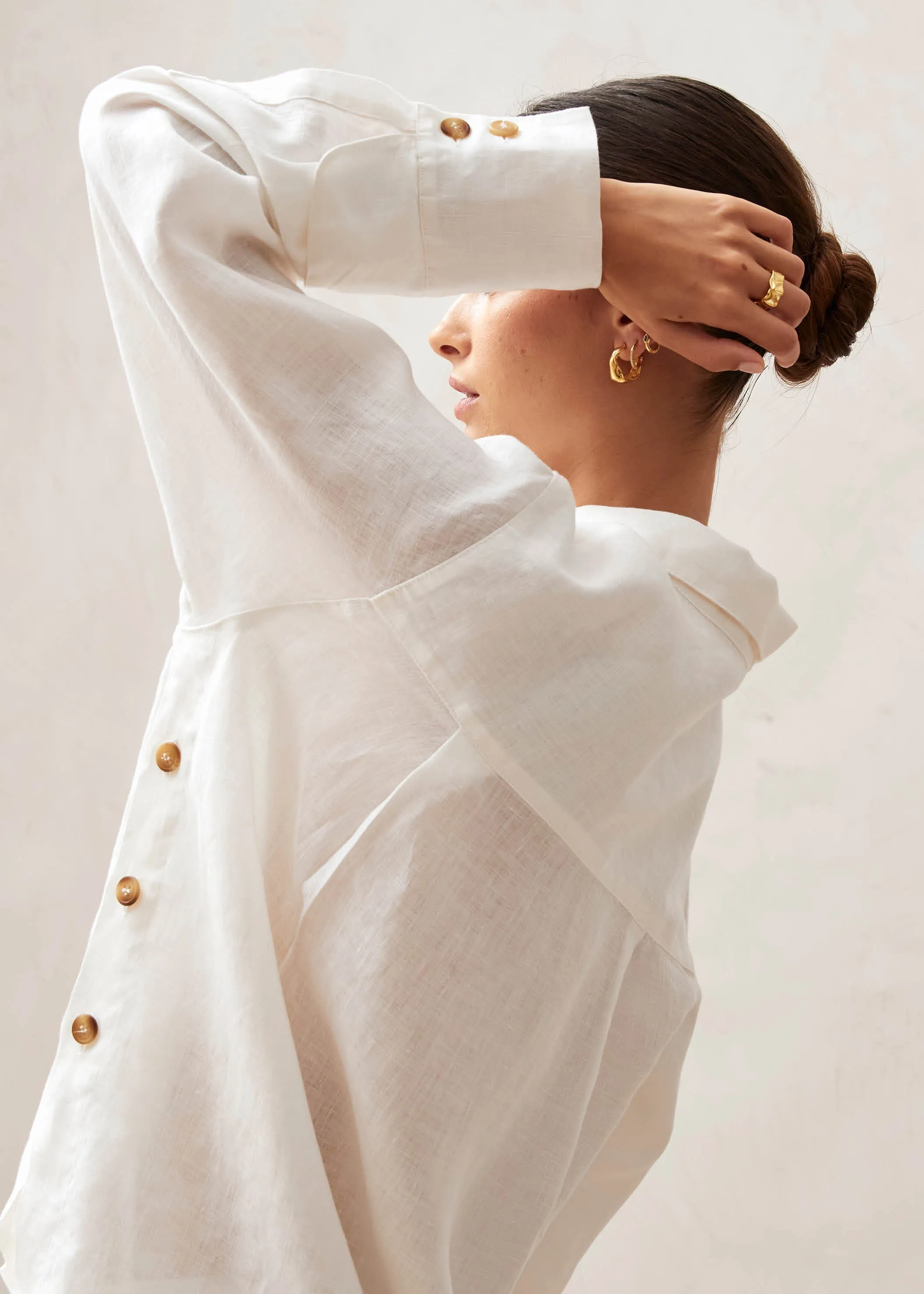 Mursi Cream Shirt sold by Alohas product image thumbnail 2