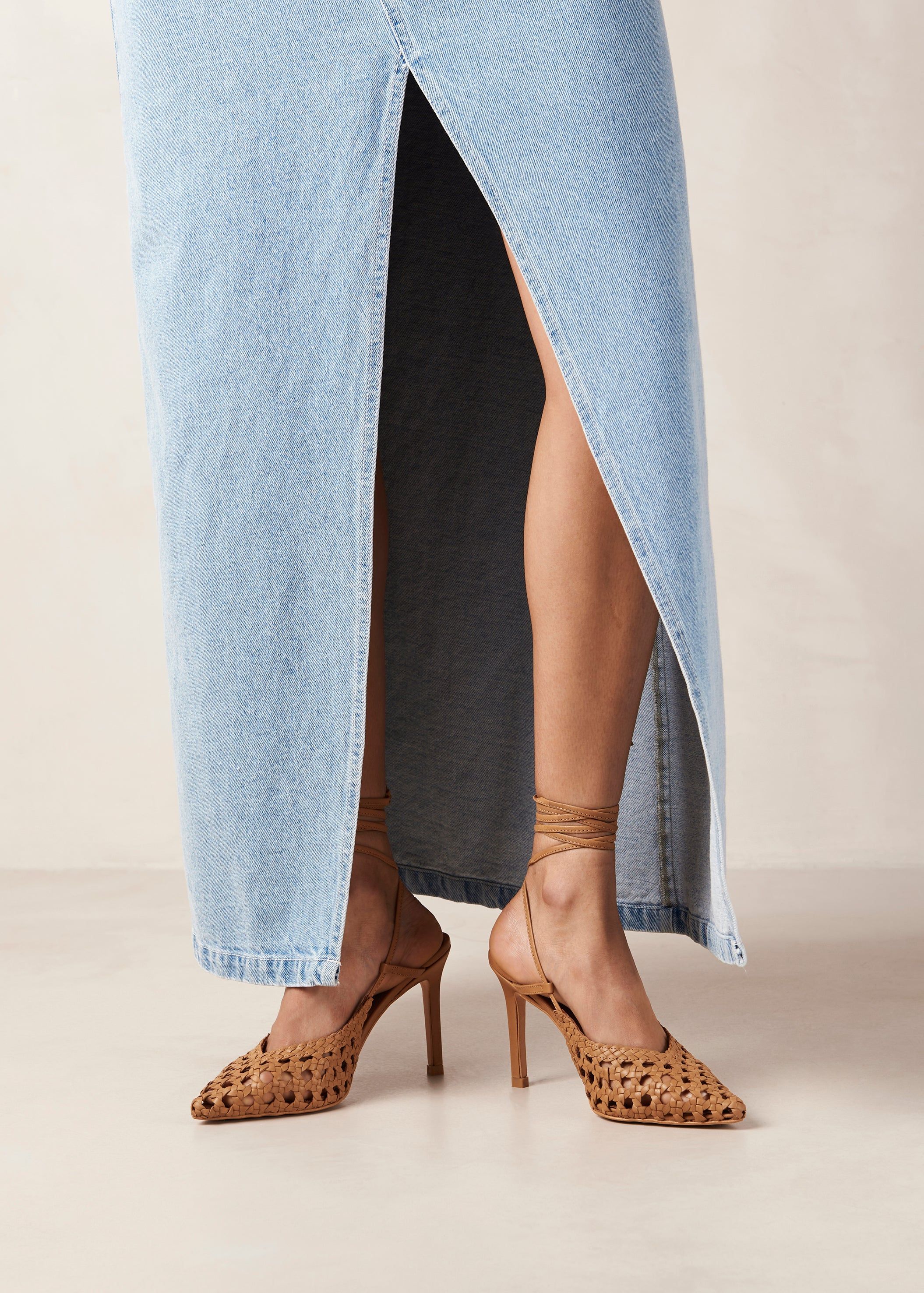 Sandstorm Tan Leather Pumps sold by Alohas product image thumbnail 4