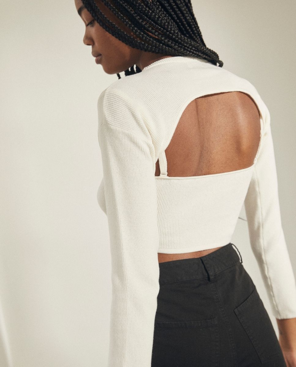 Hustle Cream Tricot Top sold by Alohas product image thumbnail 5