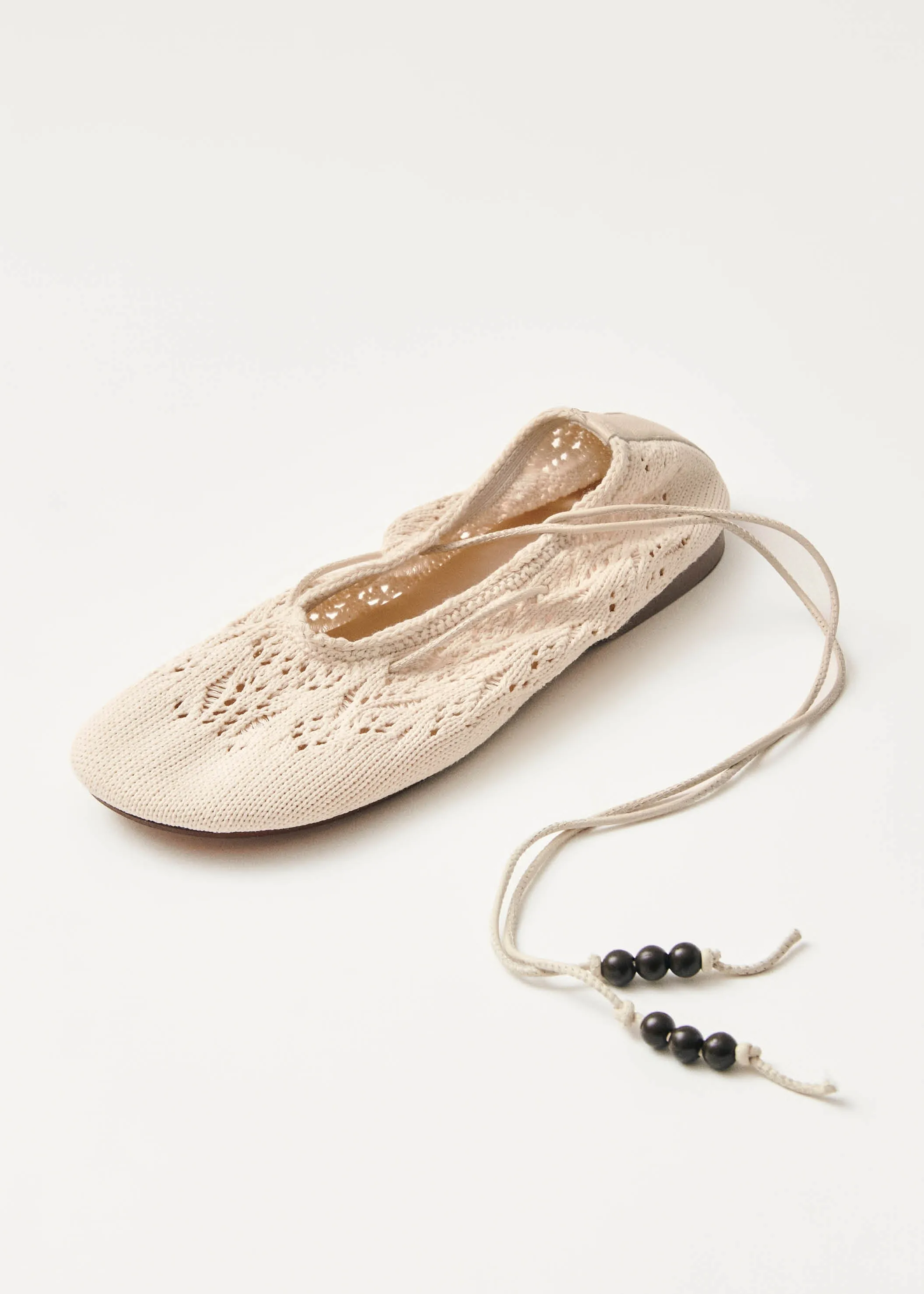 Rosemary Crochet Cream Ballet Flats sold by Alohas product image thumbnail 5