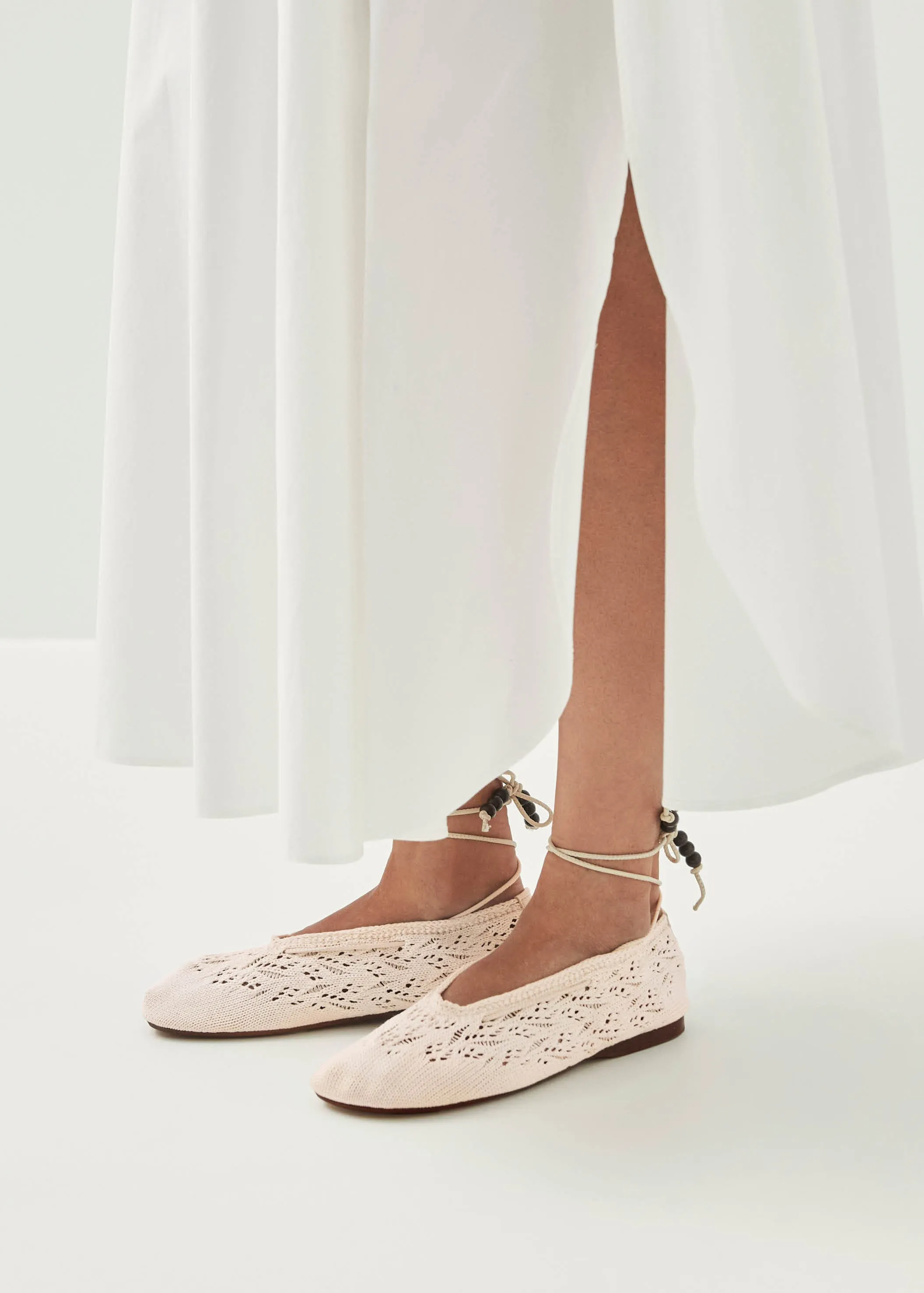 Rosemary Crochet Cream Ballet Flats sold by Alohas product image thumbnail 2