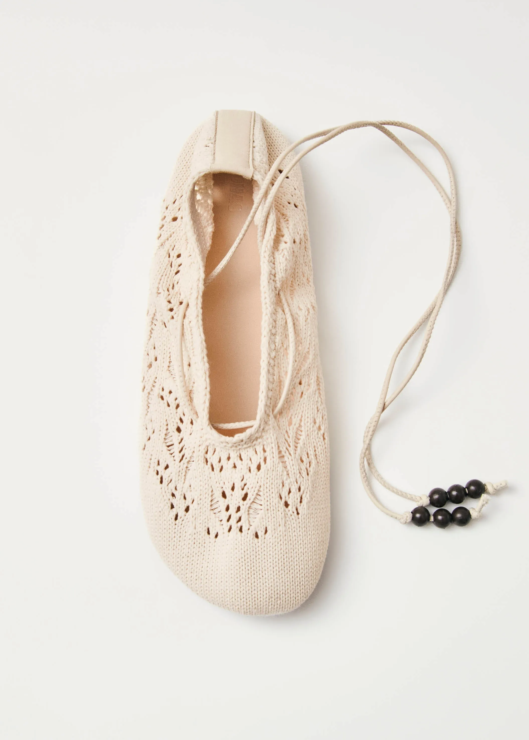 Rosemary Crochet Cream Ballet Flats sold by Alohas product image thumbnail 4