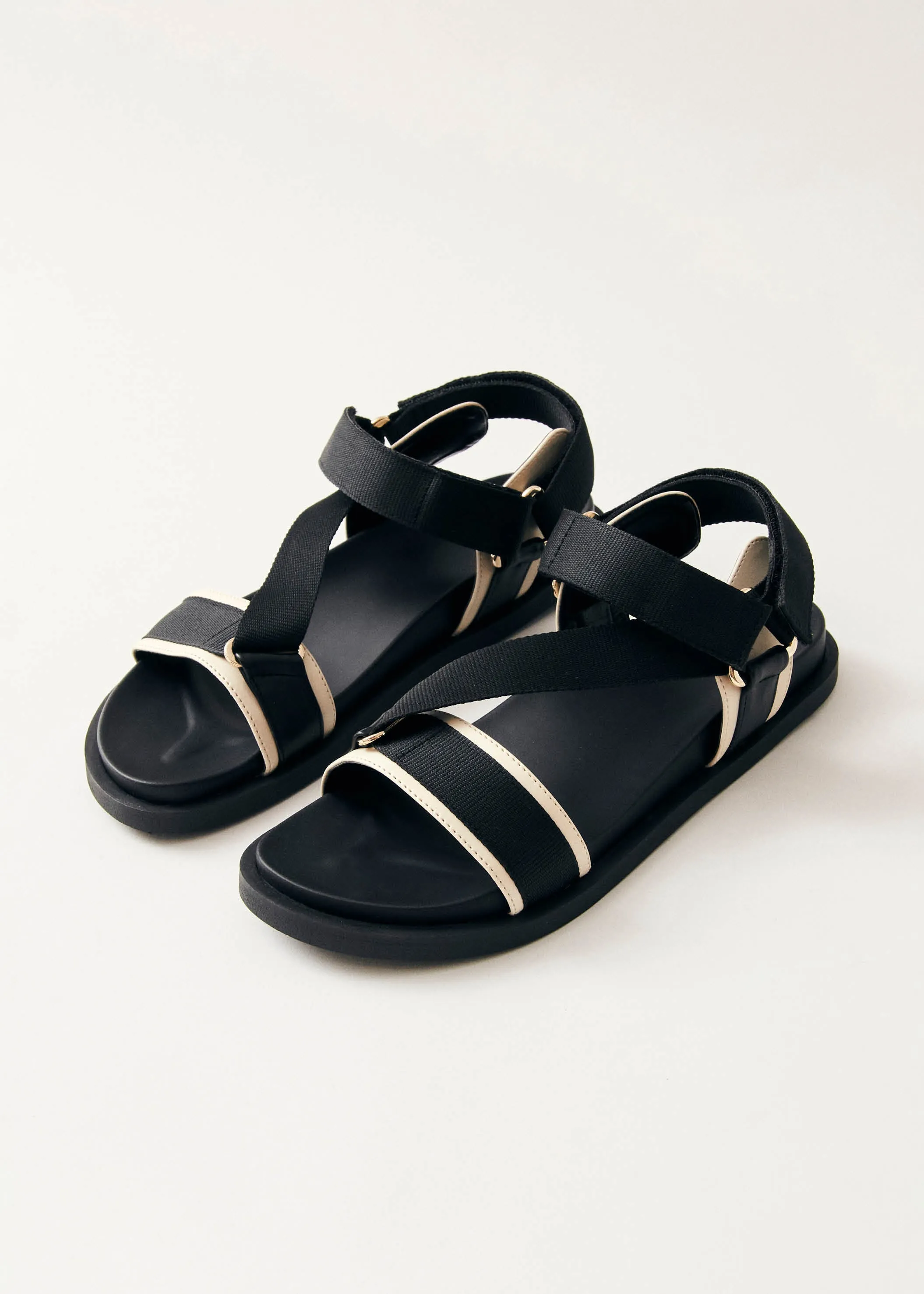 Indigo Black Vegan Leather Sandals sold by Alohas product image thumbnail 2