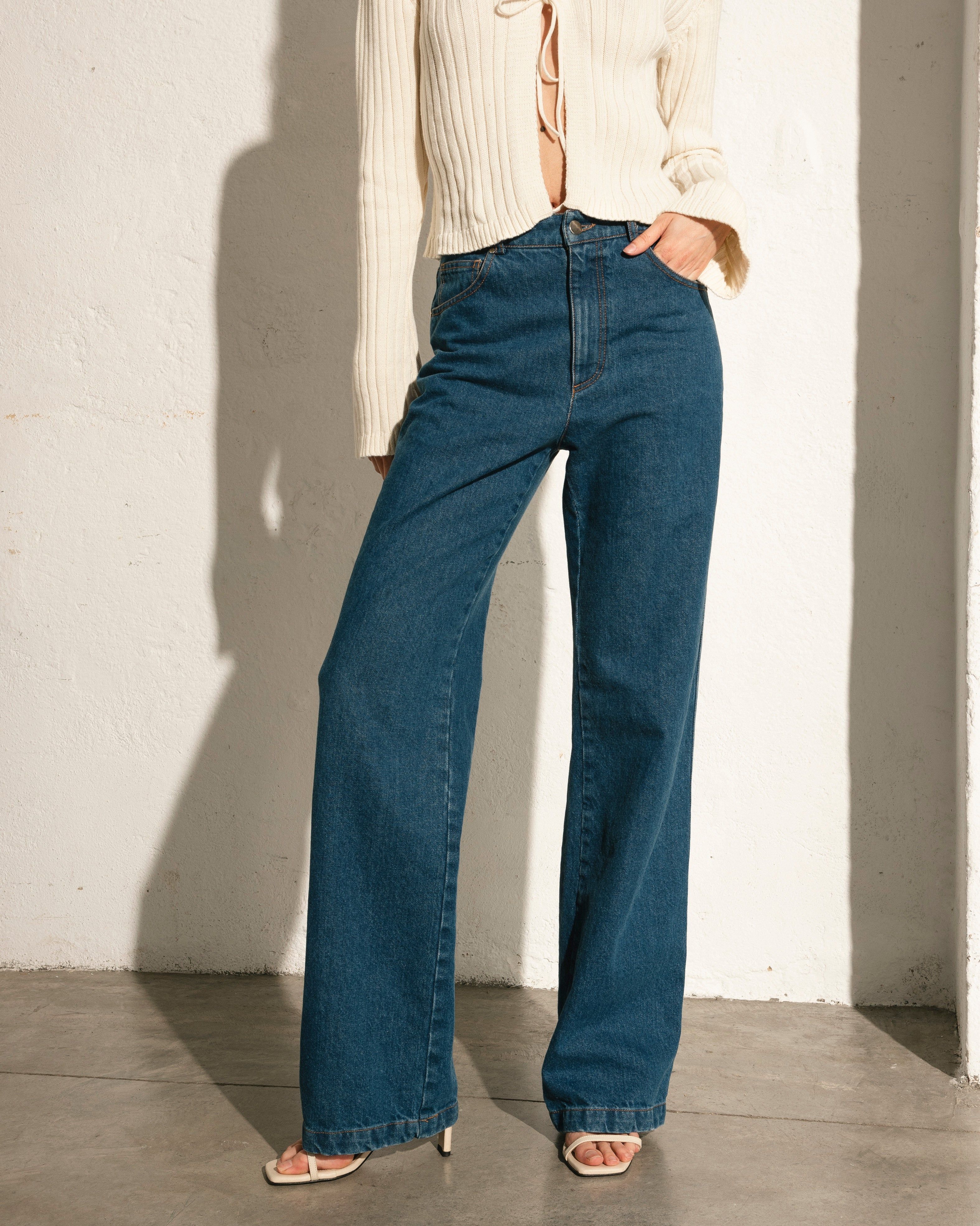 Monday Deep Blue Jeans sold by Alohas