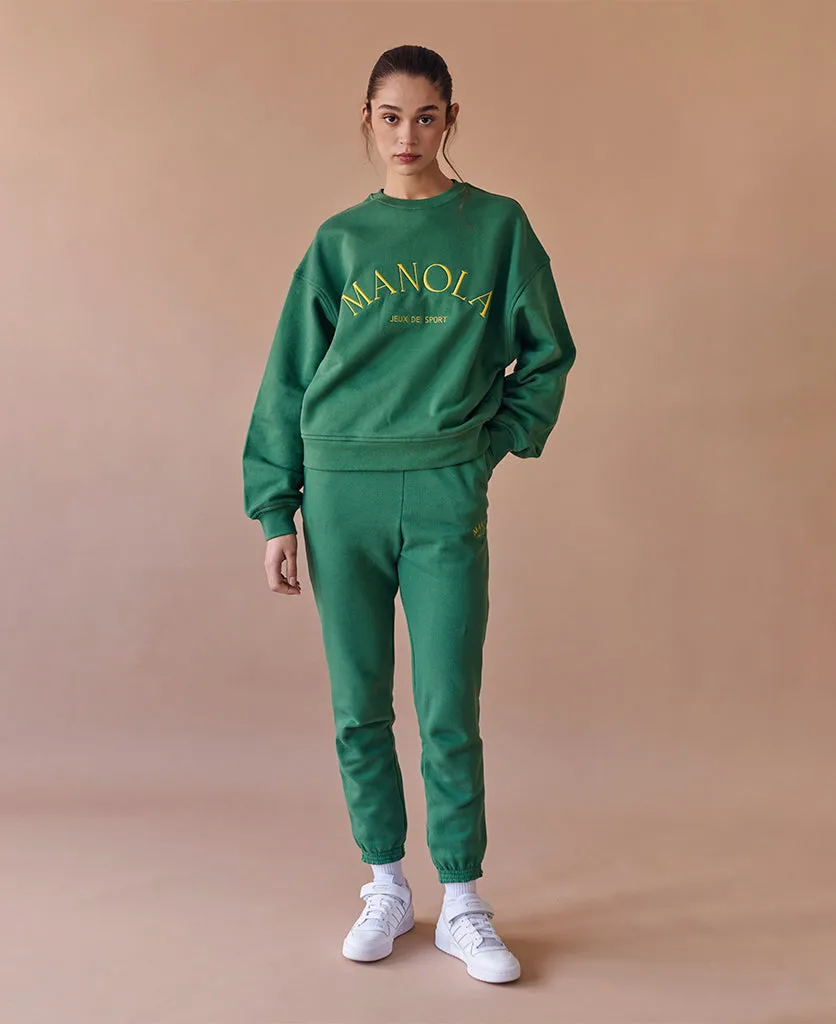 Iconic Sweatpants Dark Green sold by Alohas