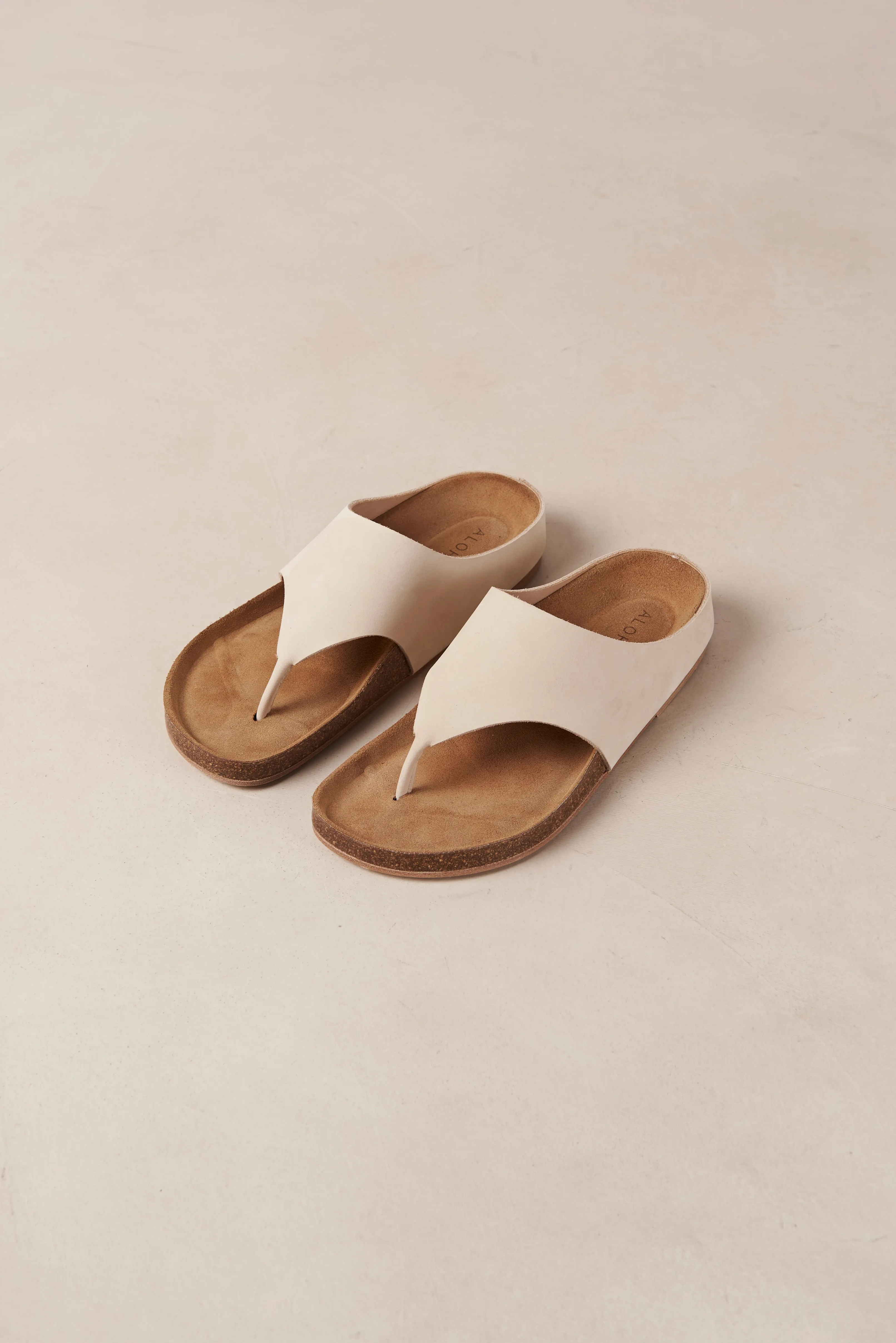 Ivy Cream Leather Sandals sold by Alohas product image thumbnail 2