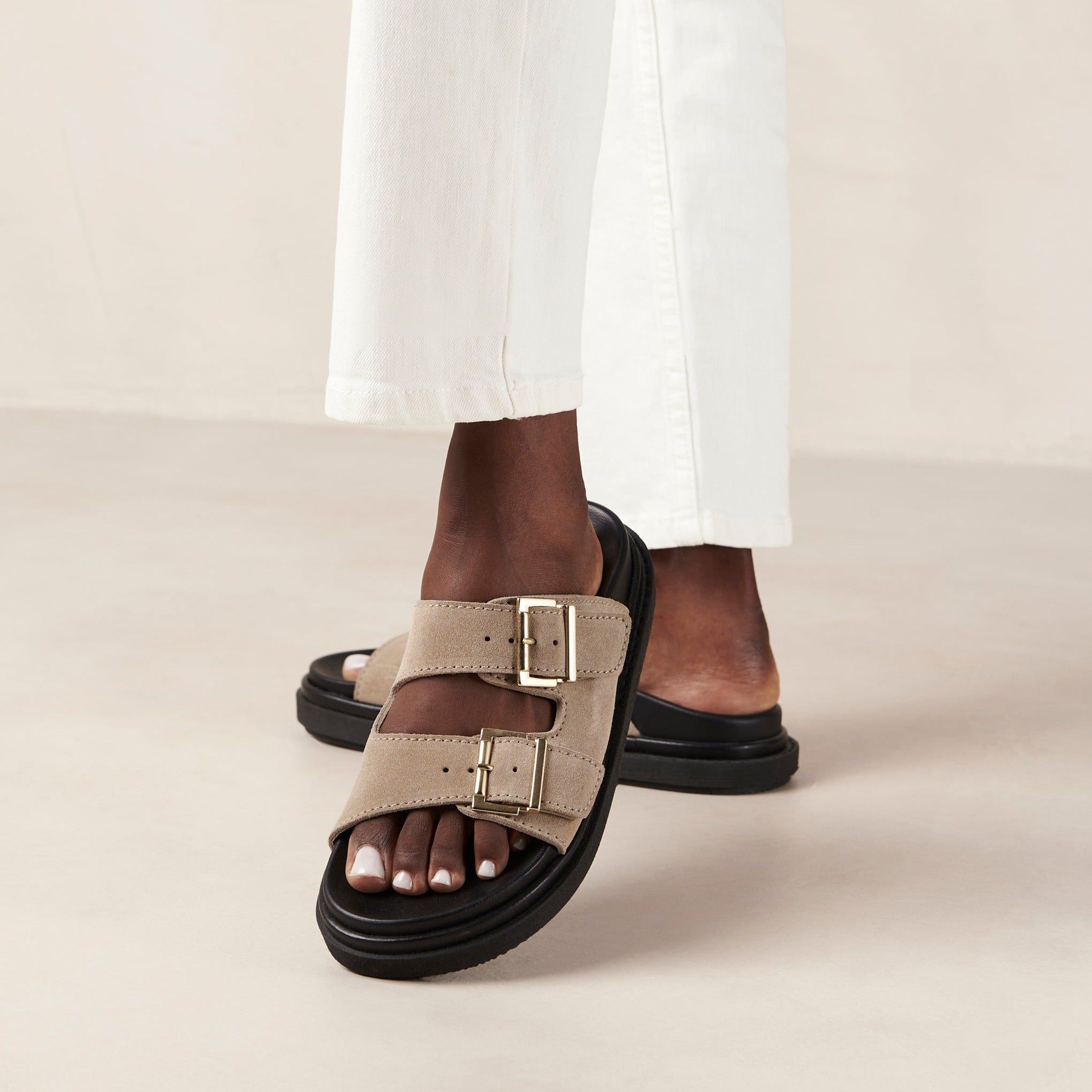 Buckle Strap Suede Taupe sold by Alohas product image thumbnail 2