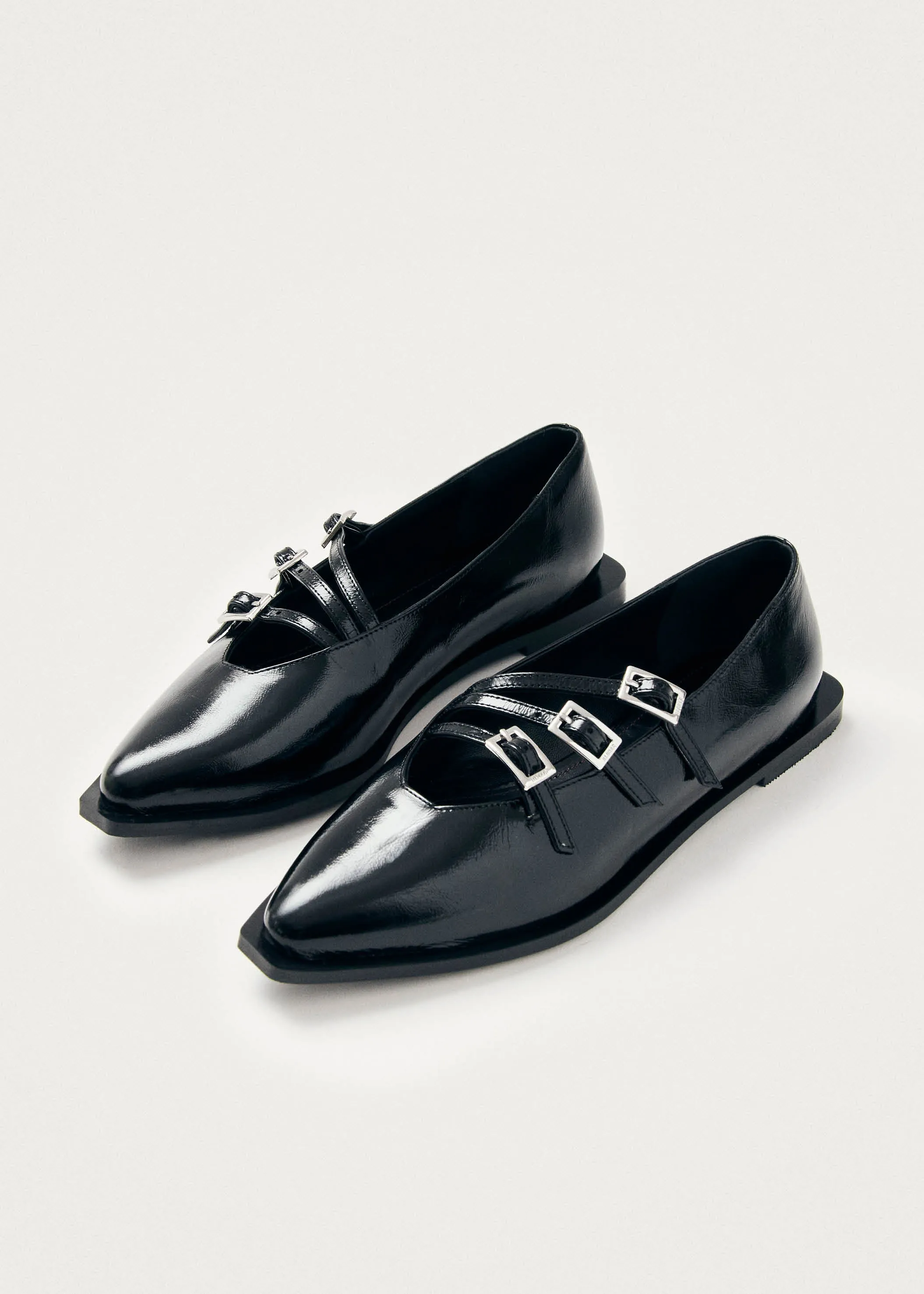 Jive Onix Black Leather Ballet Flats sold by Alohas product image thumbnail 2