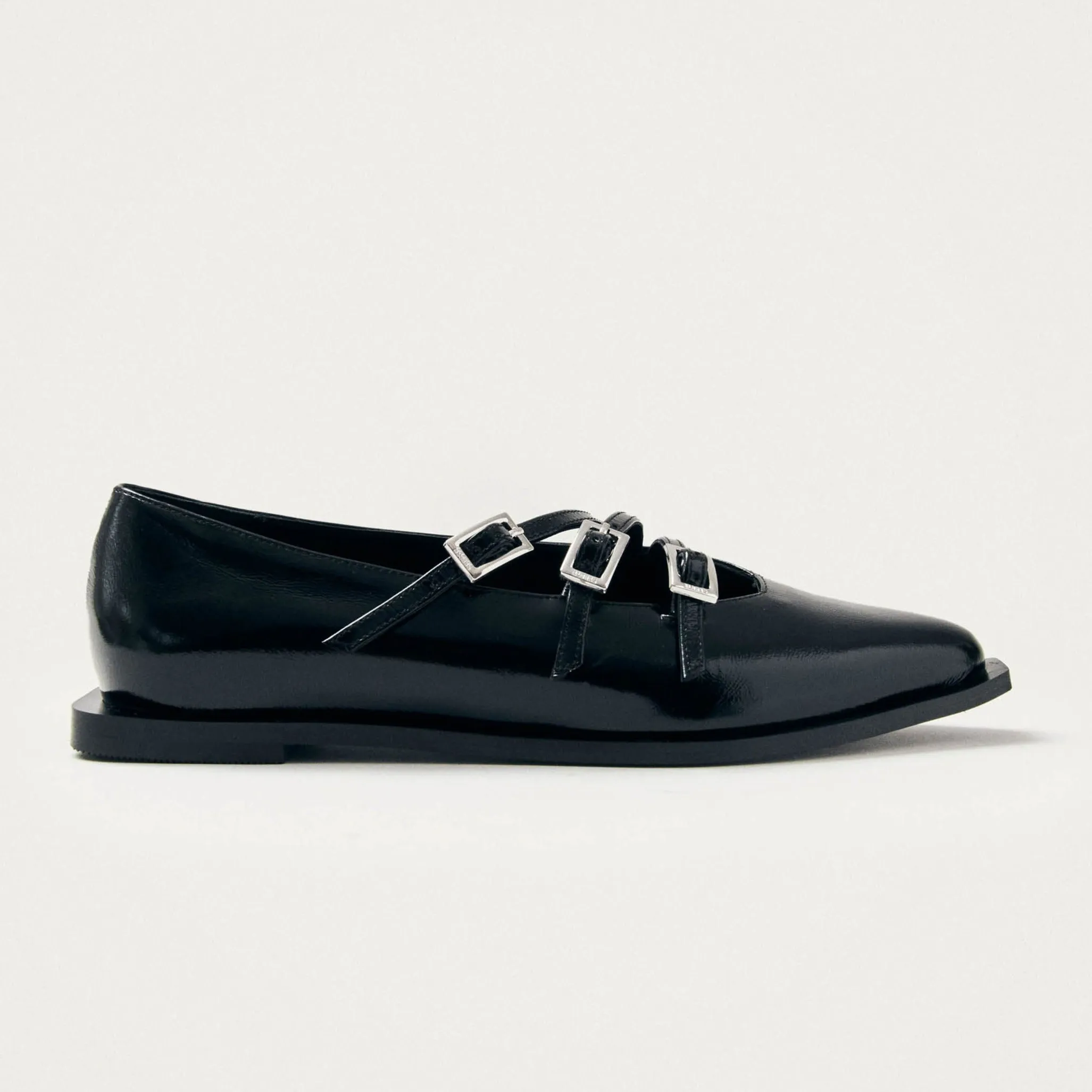 Jive Onix Black Leather Ballet Flats sold by Alohas product image thumbnail 3
