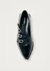 Jive Onix Black Leather Ballet Flats sold by Alohas