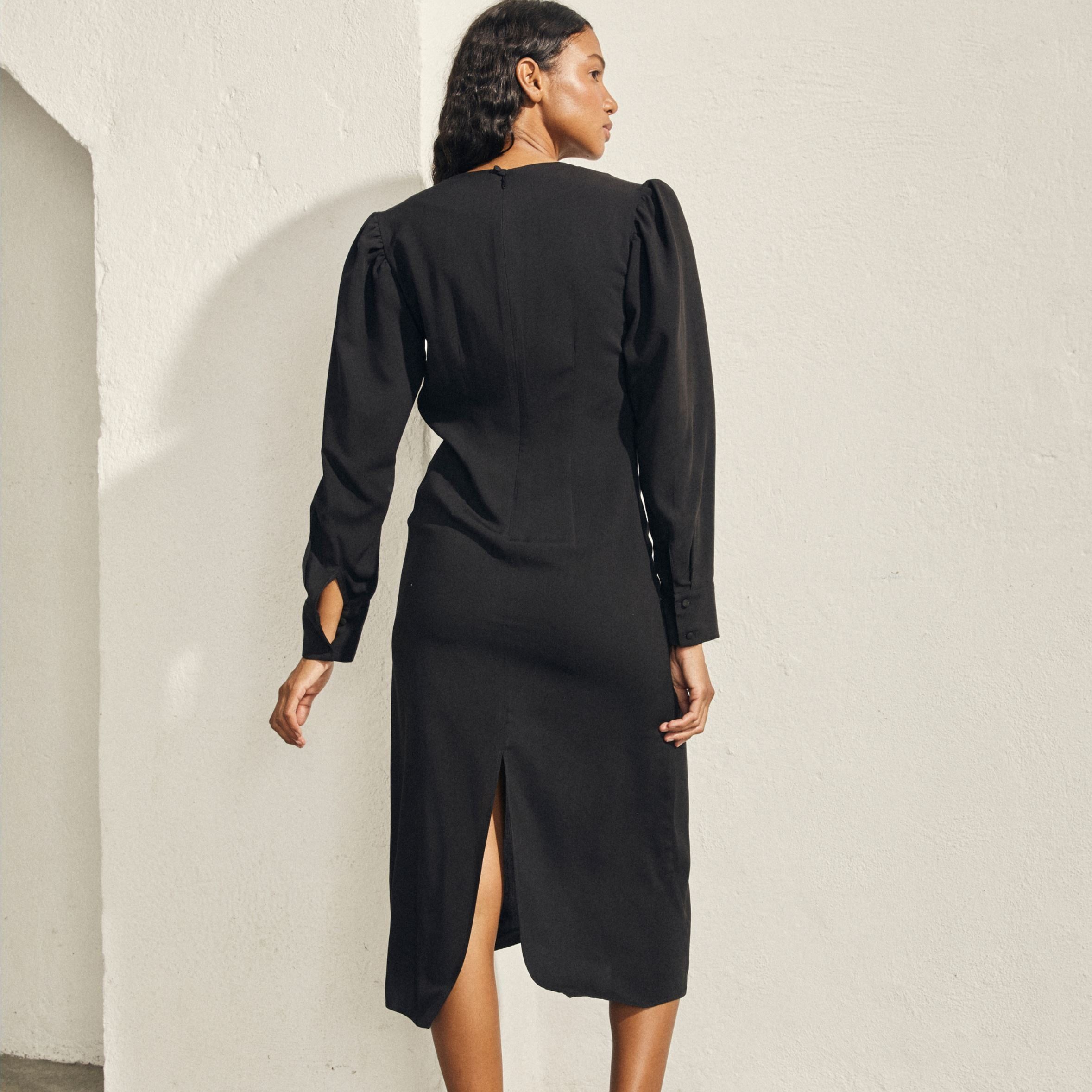 Exclesa Black Midi Dress sold by Alohas product image thumbnail 3