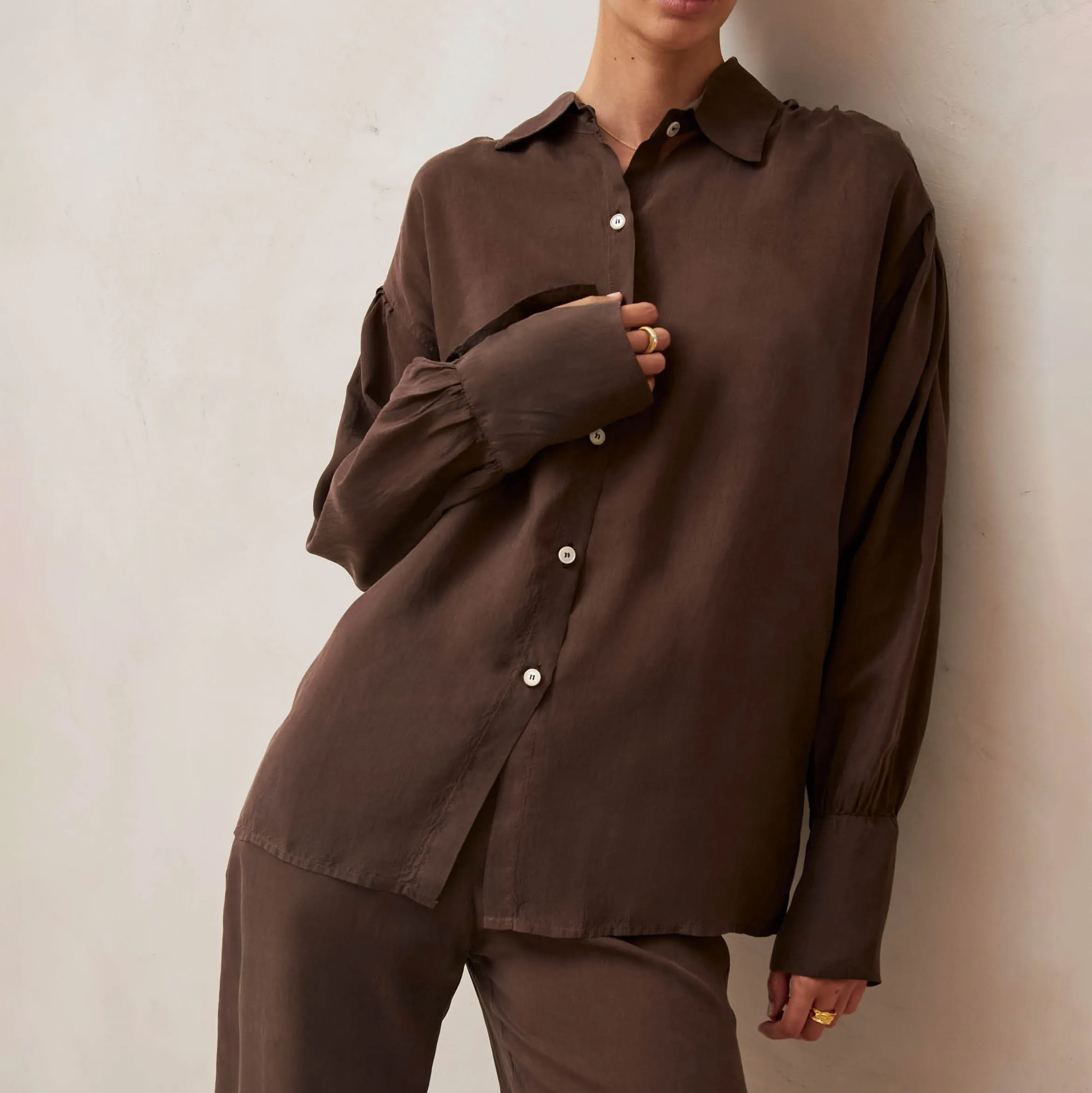 Heart Brown Blouse sold by Alohas product image thumbnail 3