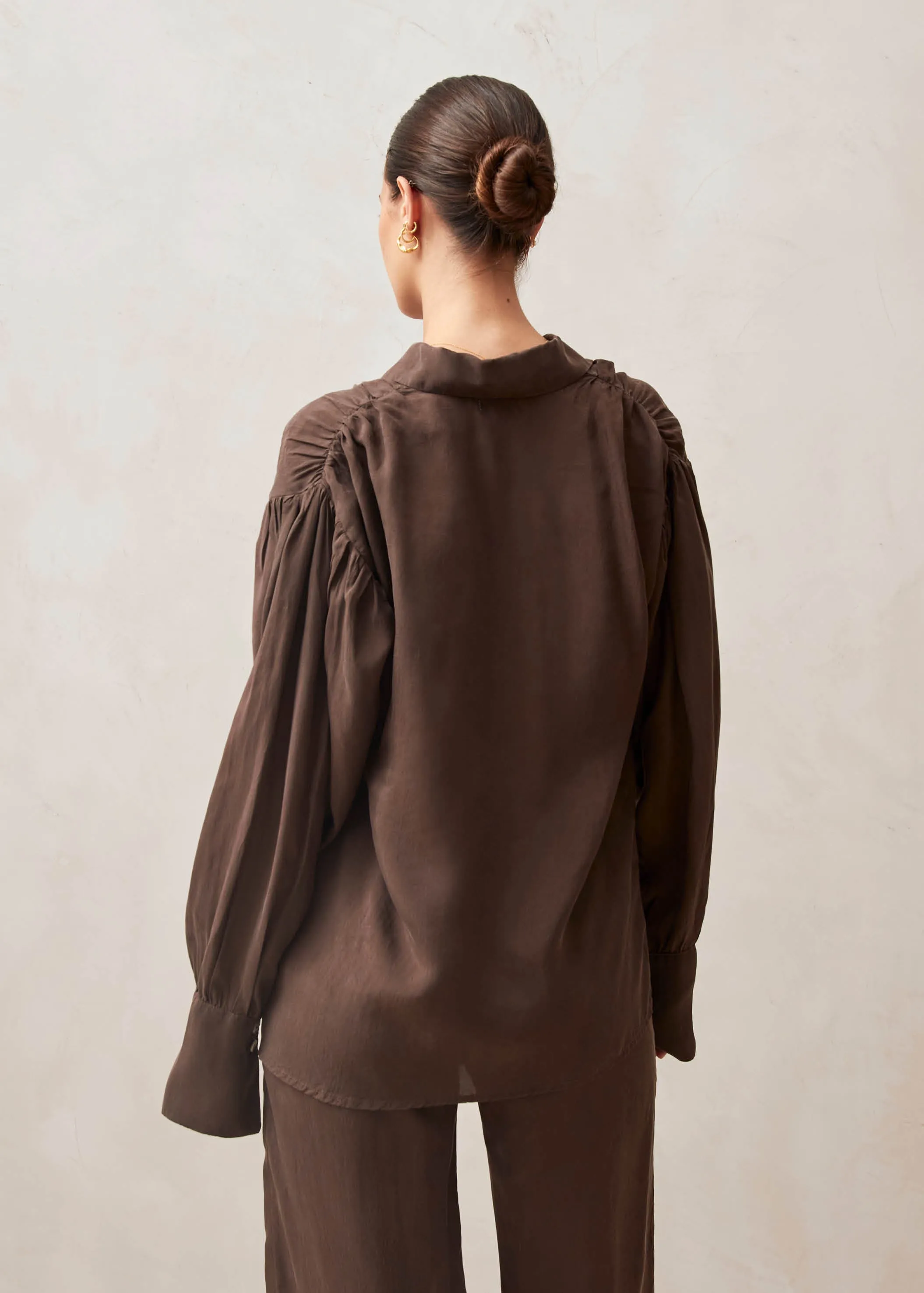 Heart Brown Blouse sold by Alohas product image thumbnail 5
