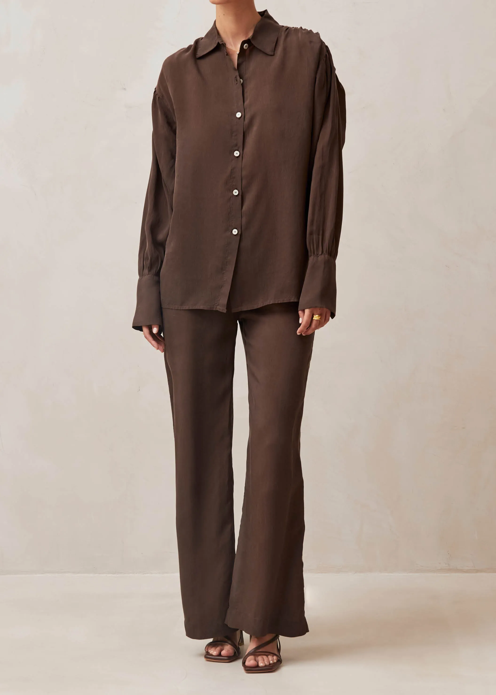 Heart Brown Blouse sold by Alohas product image thumbnail 4
