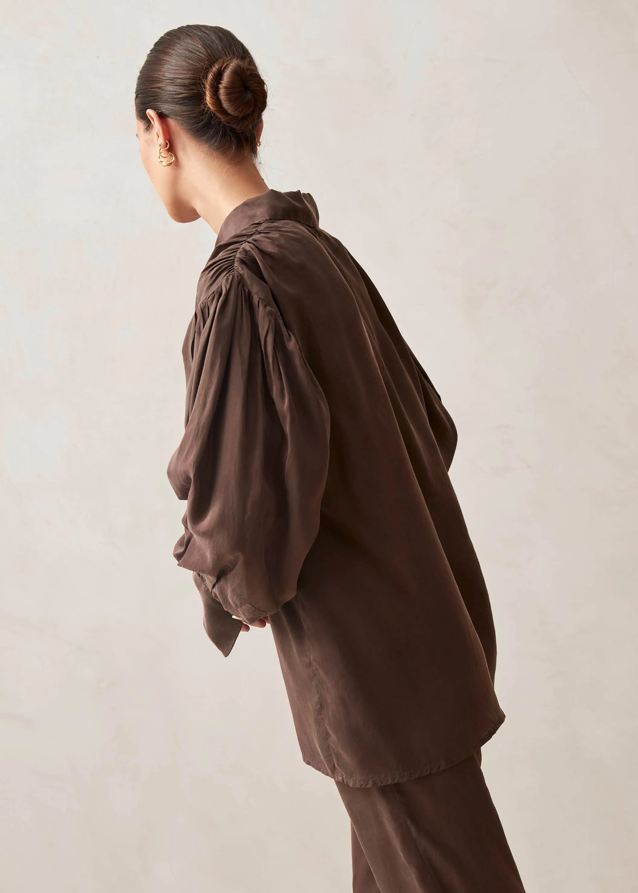 Heart Brown Blouse sold by Alohas product image thumbnail 2